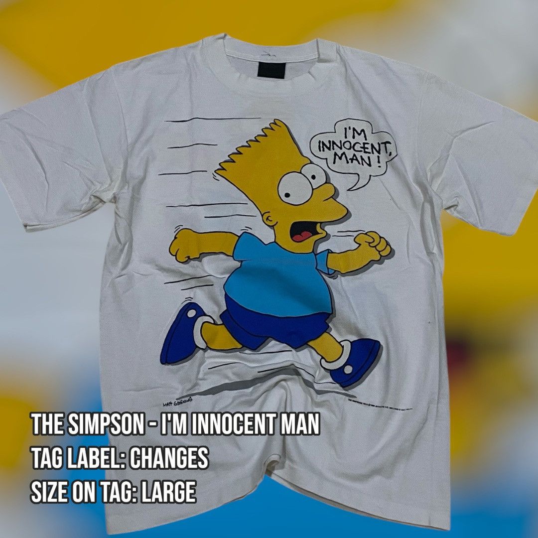 Changes × The Simpsons The Simpson - I'm Innocent Man Tshirt Size US L / EU 52-54 / 3 - 1 Thumbnail