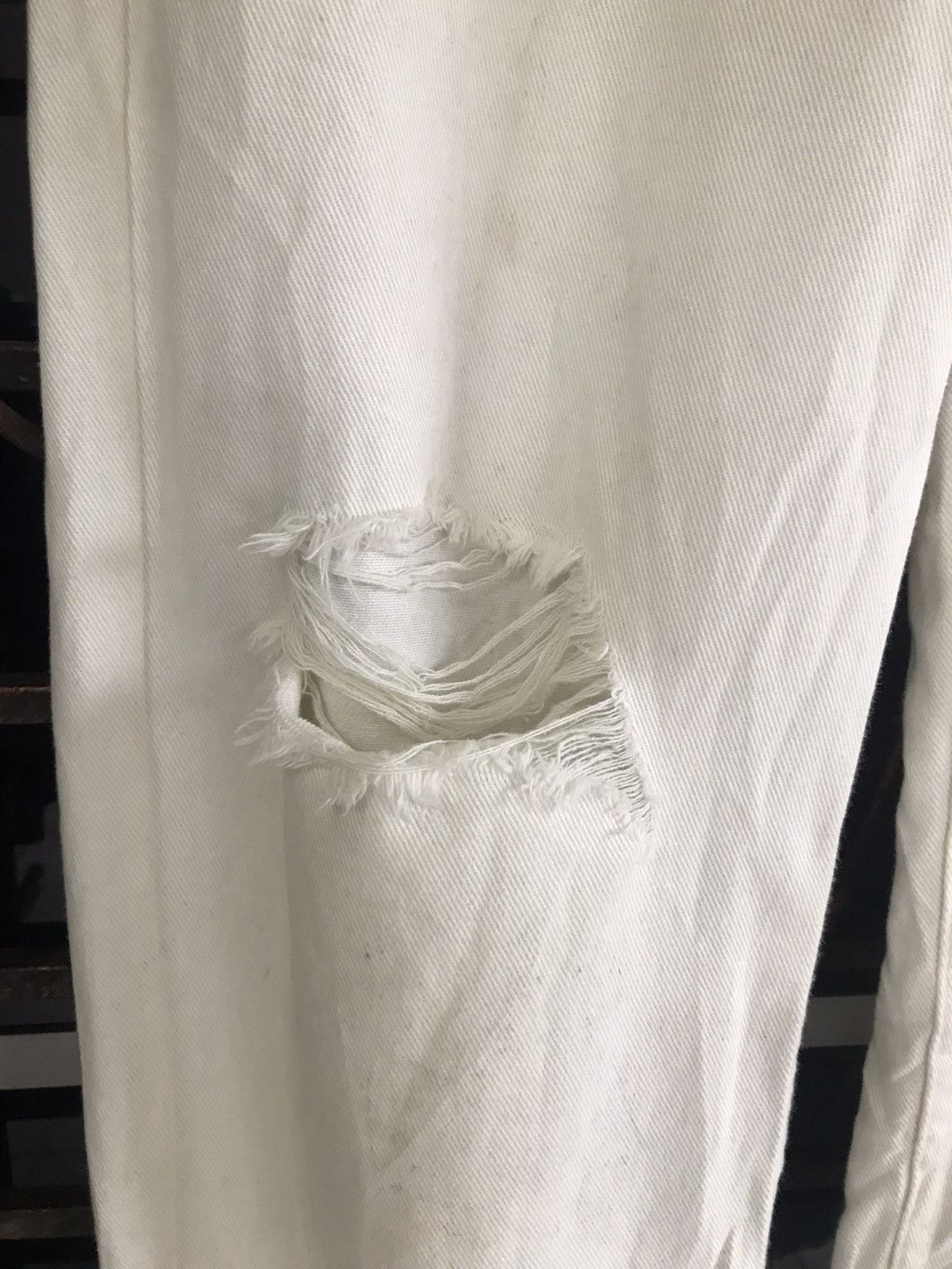 Prada Miu Miu distressed denim high rise Size US 27 - 4 Thumbnail