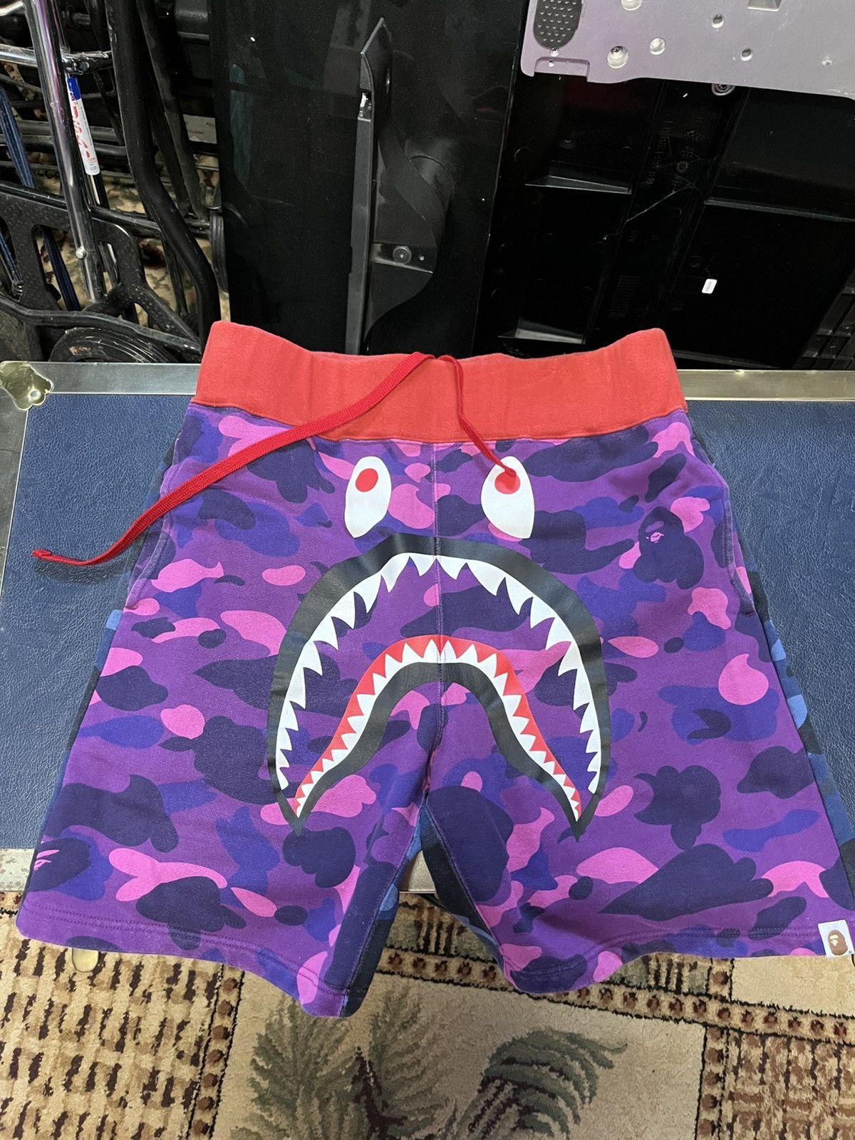 Bape Bape Crazy Camo Sweat Shorts Size US 31 - 1 Thumbnail