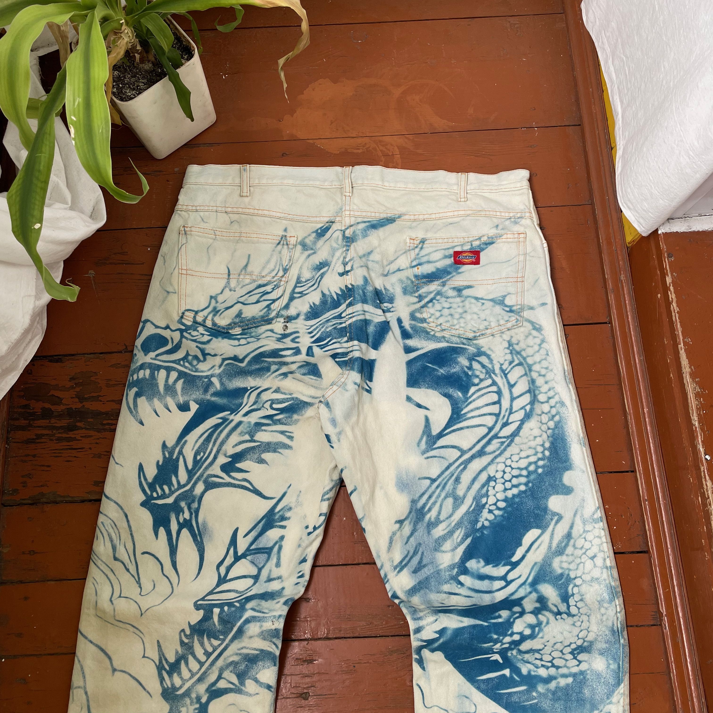 Dickies Dickies baggy denim jeans big size pants crazy custom Size US 42 / EU 58 - 8 Thumbnail