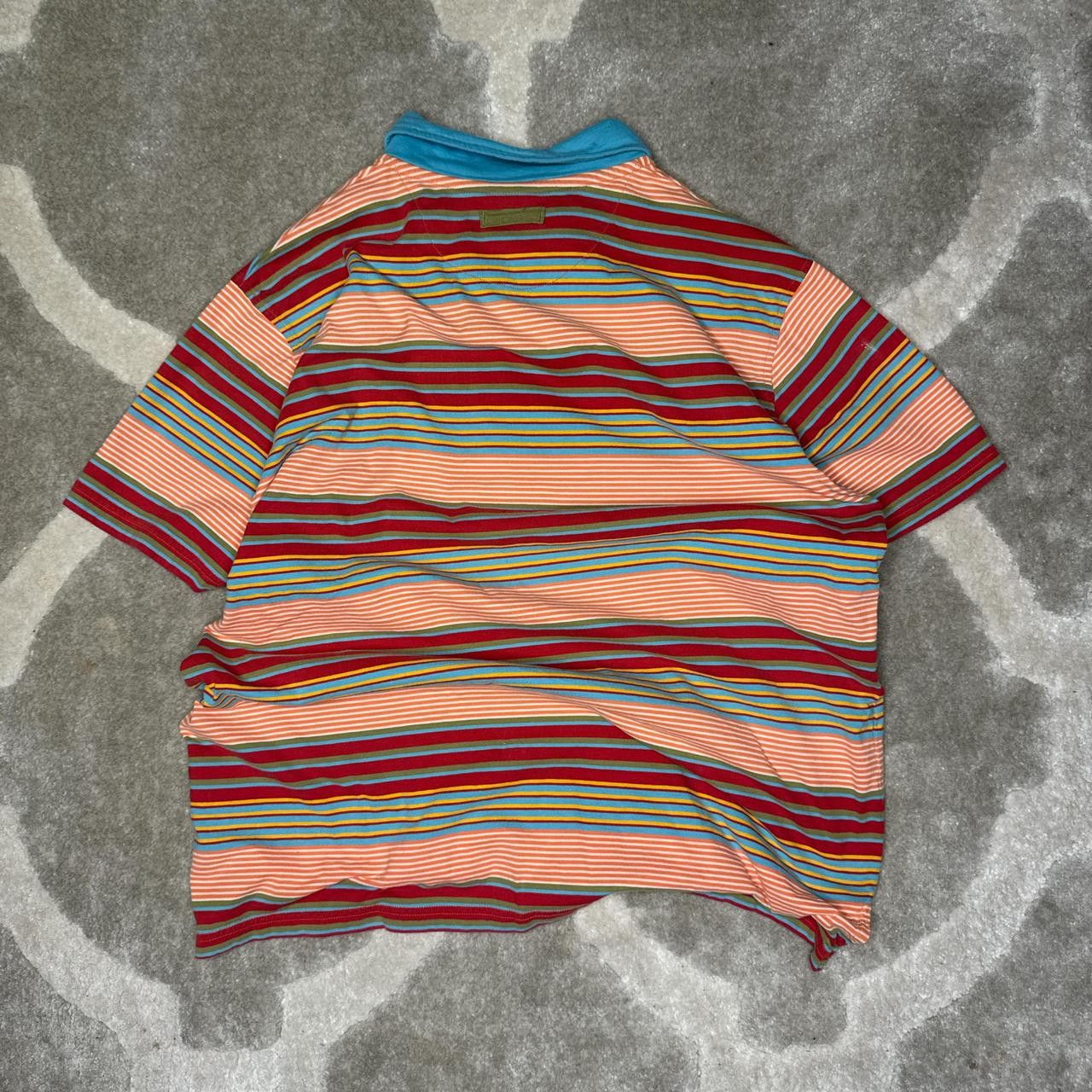 Nike Nike striped polo shirt with blue collar Size US XL / EU 56 / 4 - 3 Thumbnail