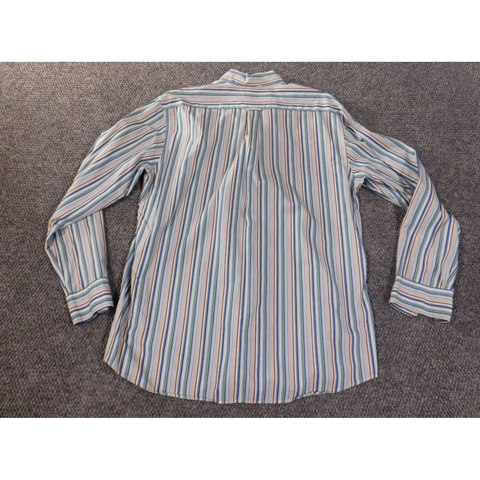 Faconnable Façonnable Shirt XL Blue Striped Button-Up Men Regular Knit Cotton Button-Down collar Vintage No Size US XL / EU 56 / 4 - 6 Thumbnail