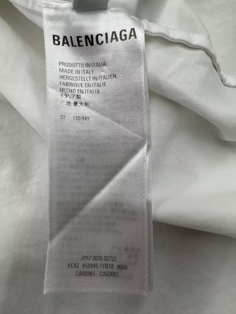 Balenciaga Balenciaga size 37 Logo Pattern Embroidered White Long Sle Size US S / EU 44-46 / 1 - 3 Thumbnail
