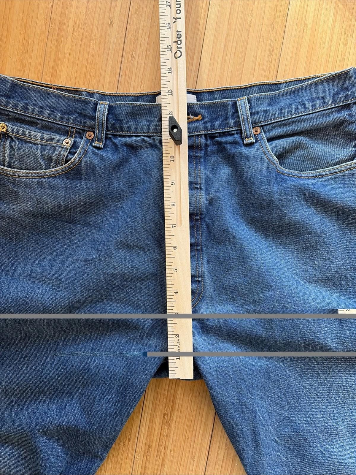 Levi's Levis 501 Jeans Mens 36 Straight Leg Button Fly Size US 38 / EU 54 - 6 Thumbnail
