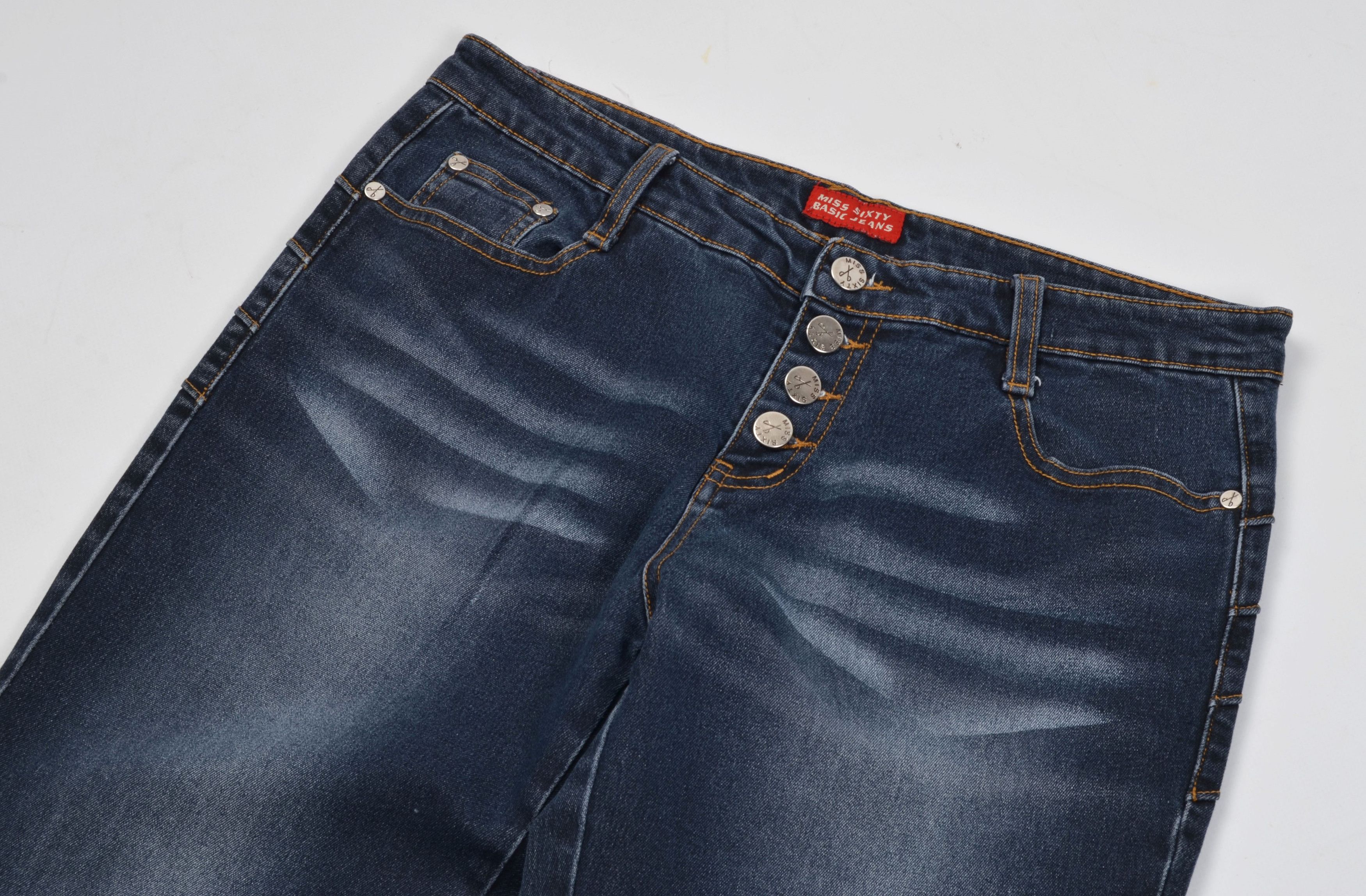 Miss Sixty × Vintage Miss Sixty Y2K Bootcut Flared Dark-Wash Denim Jeans Size 32" / US 10 / IT 46 - 2 Thumbnail