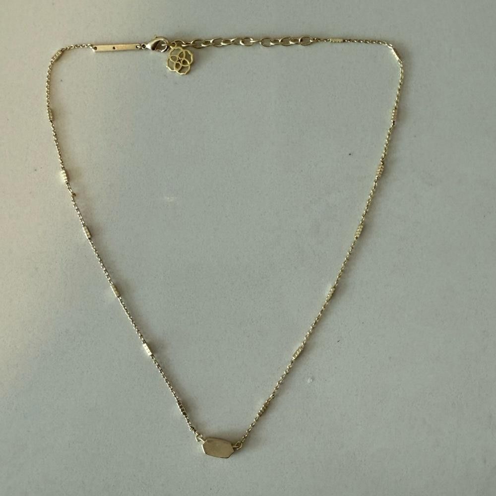 Designer Kendra Scott Fern Pendant Gold Chain Necklace Size ONE SIZE - 3 Thumbnail