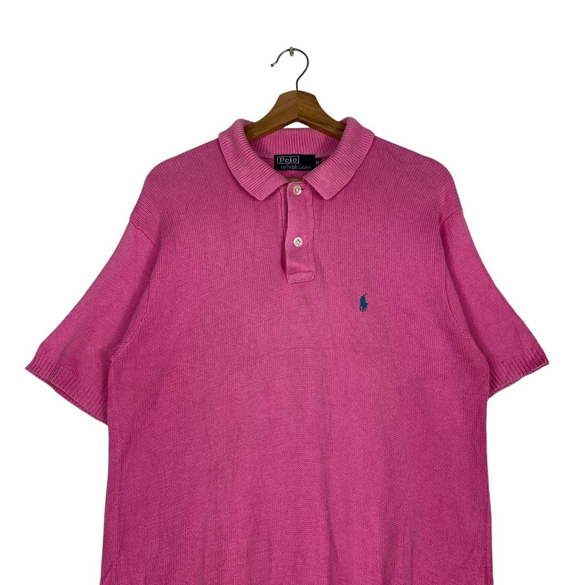 Polo Ralph Lauren POLO RALPH LAUREN Short Sleeve Pink Knitted Jumper #1228-C55 Size US M / EU 48-50 / 2 - 2 Thumbnail