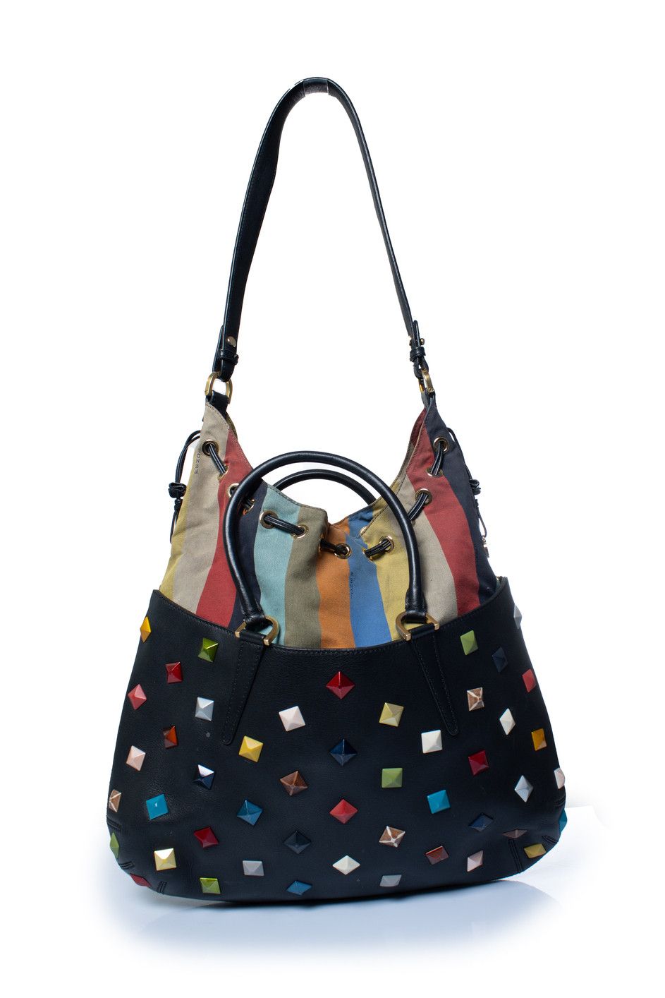 Fendi Fendi, B.Fab convertible studded medium tote Size ONE SIZE - 1 Thumbnail