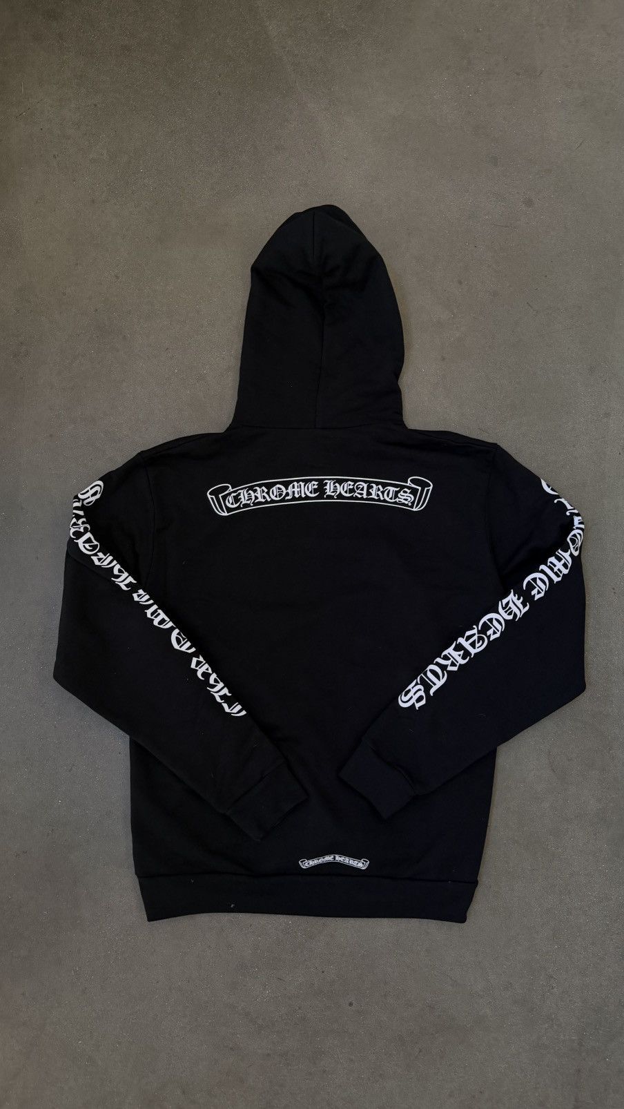 Chrome Hearts Chrome Heart Scroll Logo Hoodie Black Size US M / EU 48-50 / 2 - 2 Thumbnail