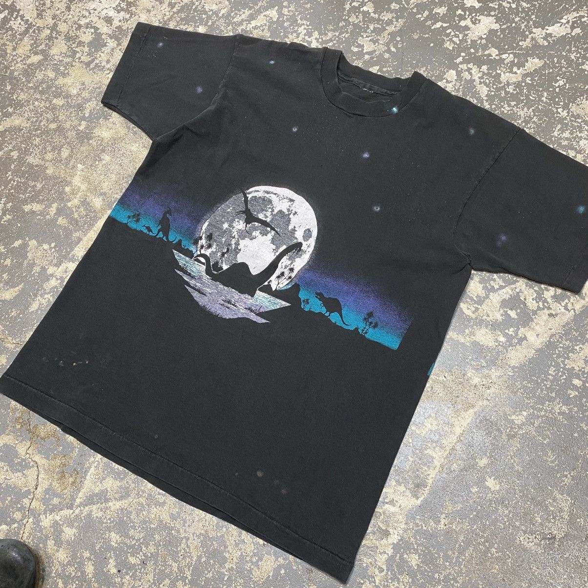 Japanese Brand × Vintage Vintage Dinosaur Skyline Wrap Around Tshirt USA Size US M / EU 48-50 / 2 - 2 Thumbnail
