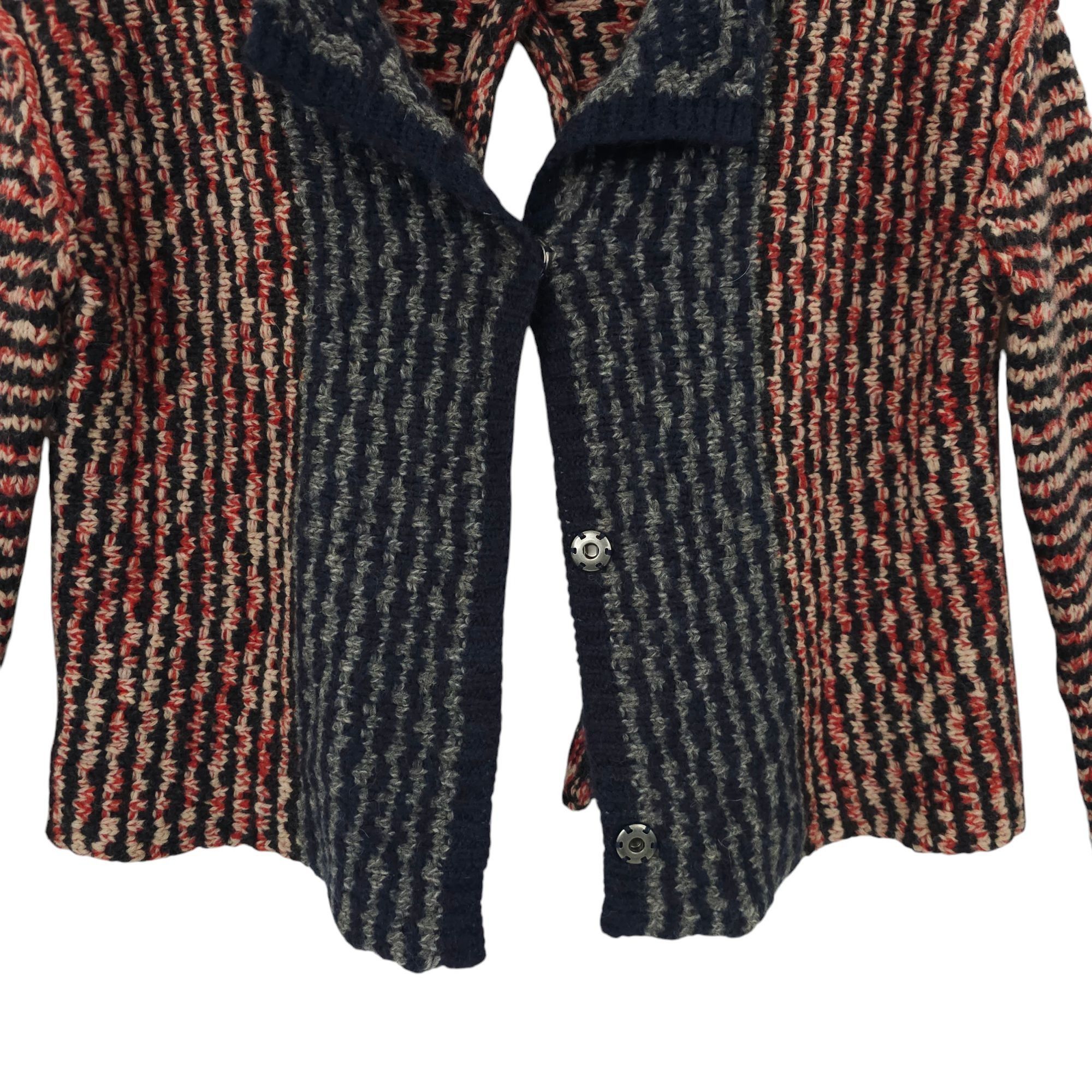 Free People Free People Open Back Sweater Womens S Striped Snap Front Size S / US 4 / IT 40 - 10 Thumbnail