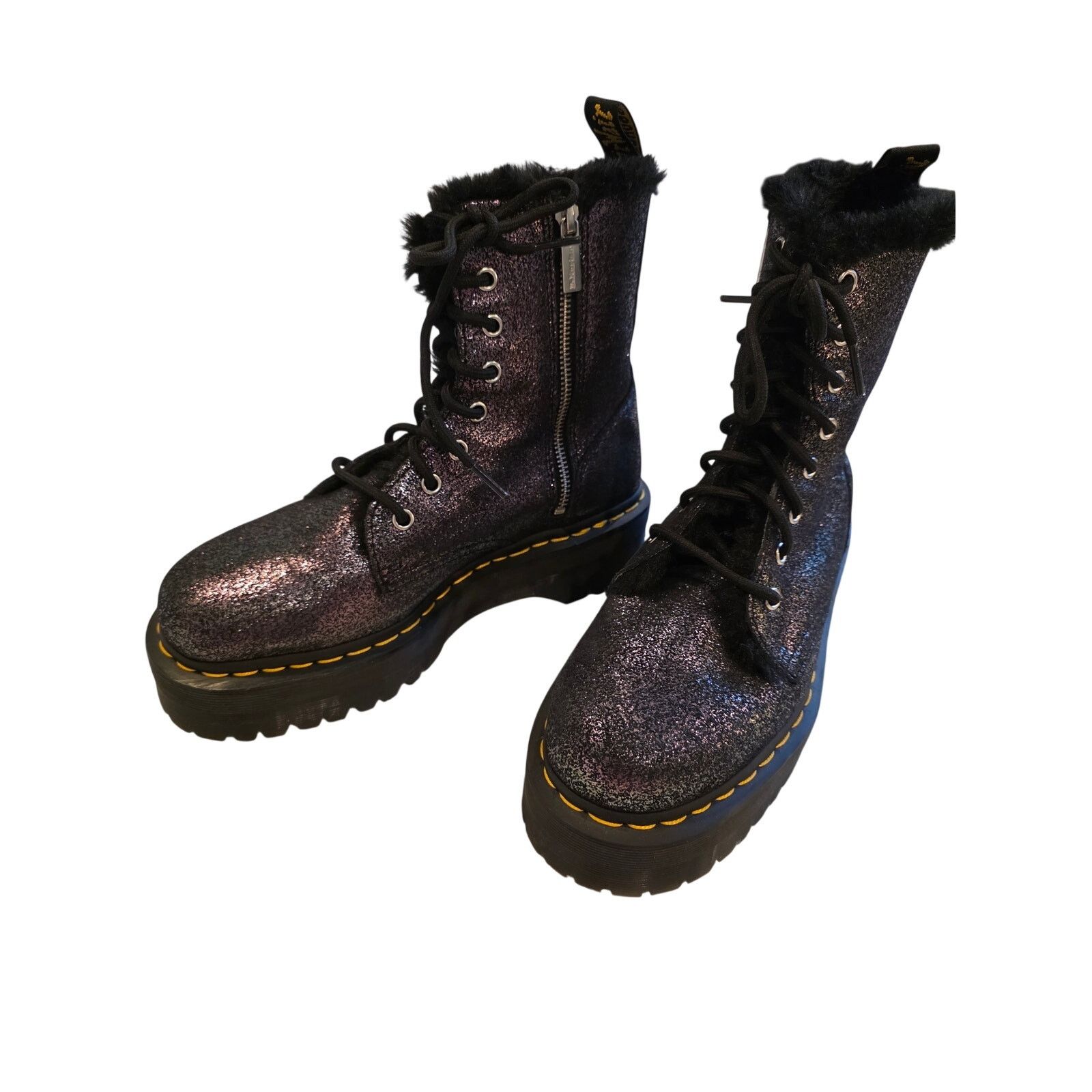 Dr. Martens Dr. Martens womens 8 Shimmer Metallic Boots Purple Fuchsia Size US 8 / IT 38 - 13 Thumbnail
