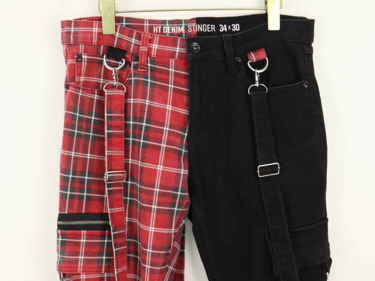 Japanese Brand Bondage Punk Tartan Plaid Hybrid Pant Size US 33 - 8 Thumbnail