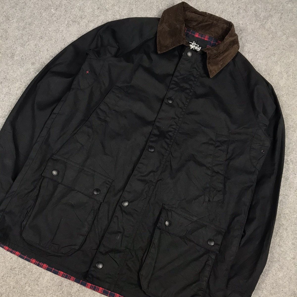 Stussy STUSSY BLACK JACKET COLLAR CORDUROY Size US M / EU 48-50 / 2 - 5 Thumbnail