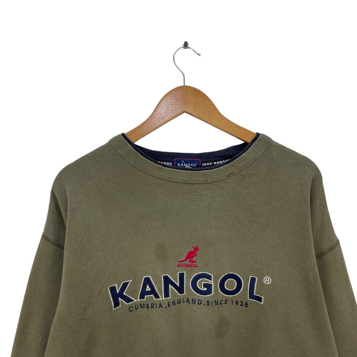 Kangol 💥Vintage Kangol Big Logo Embroidered Logo Crewneck Size US M / EU 48-50 / 2 - 3 Thumbnail