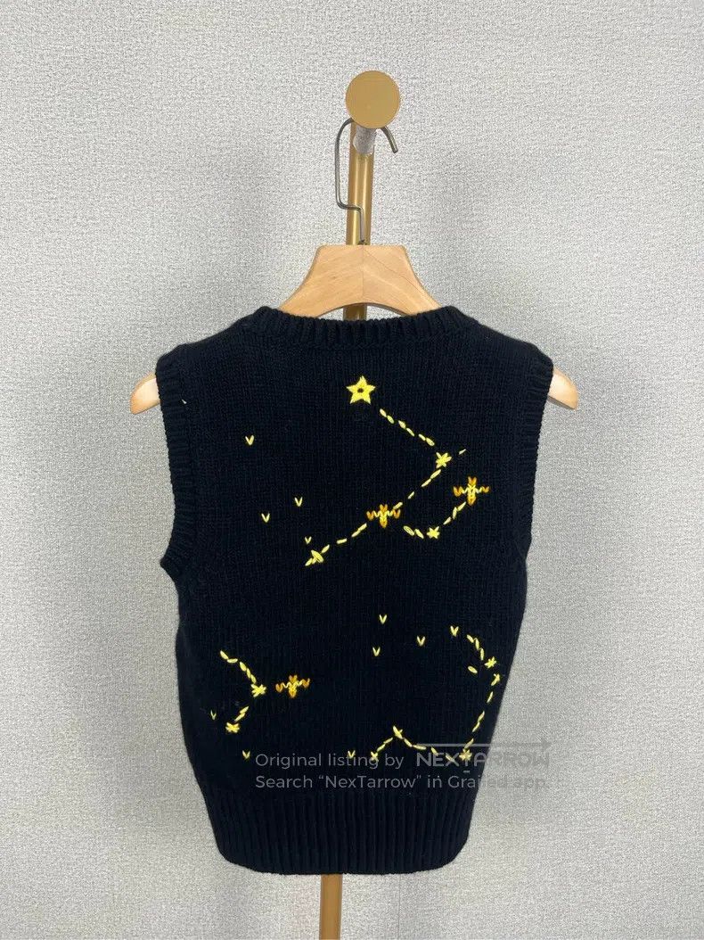 Dior Dior Black printed sleeveless knitwear Size XXS / US 00 / IT 34 - 2 Thumbnail