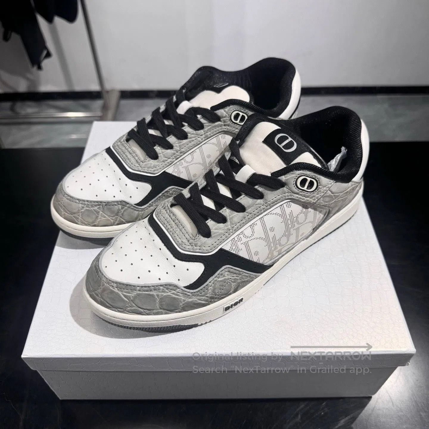 Dior Dior Oblique B27 Crocodile Limited Sneakers. Size US 9 / EU 42 - 1 Thumbnail