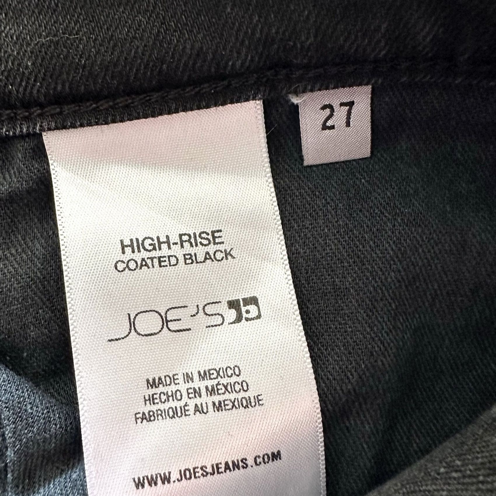 Vintage Joe's Jeans The Charlie High Rise Skinny Denim 27x27 Black 4 XS? Size 27" / US 4 / IT 40 - 7 Thumbnail