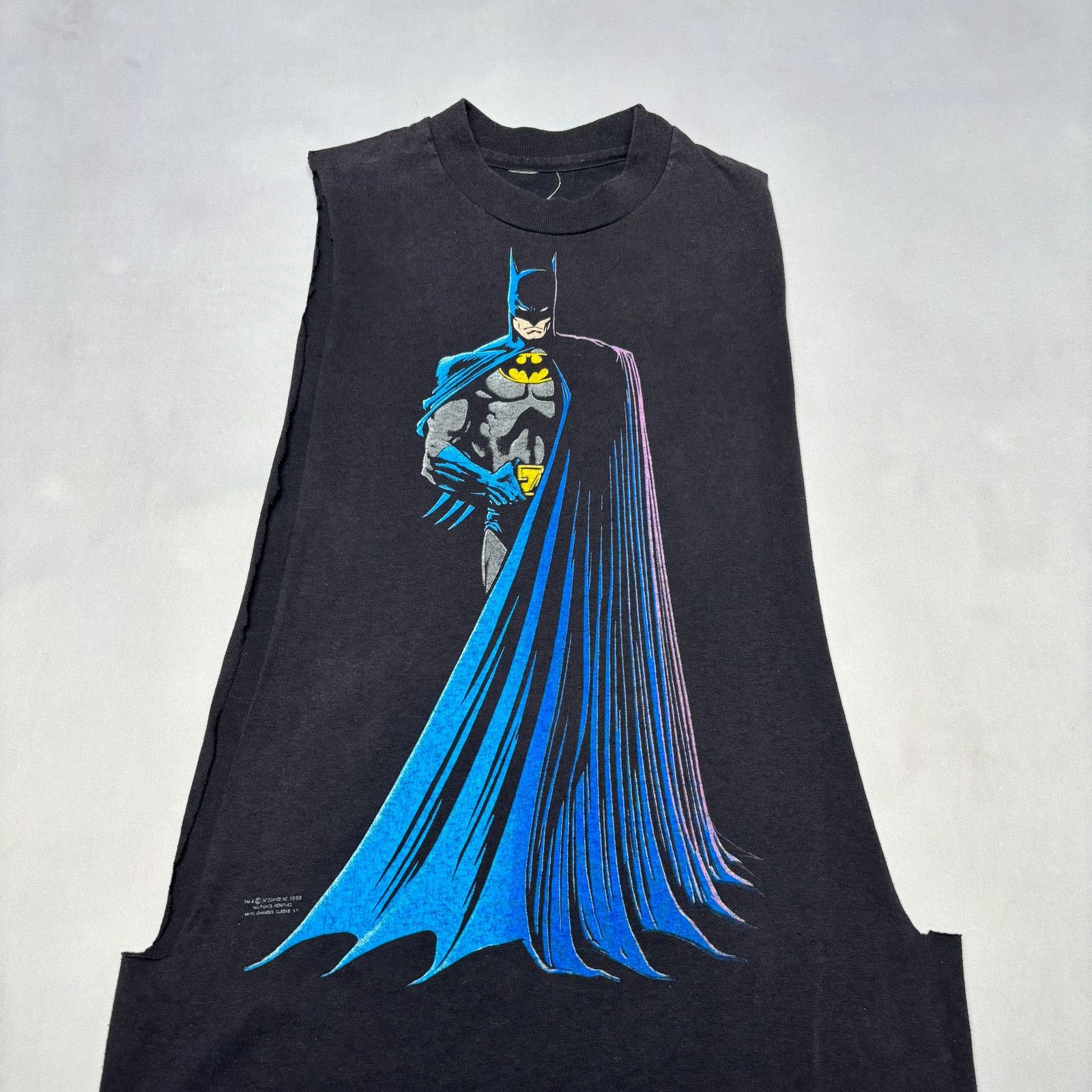 Vintage Vintage 80s Batman Cutoff Muscle Tank Shirt Men's M/L Size US M / EU 48-50 / 2 - 2 Thumbnail