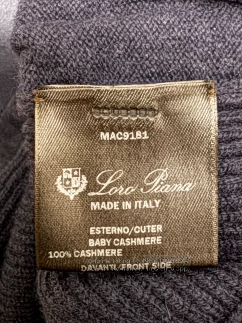 Loro Piana Loro Piana Baby cashmere and suede sweater Size US L / EU 52-54 / 3 - 6 Thumbnail