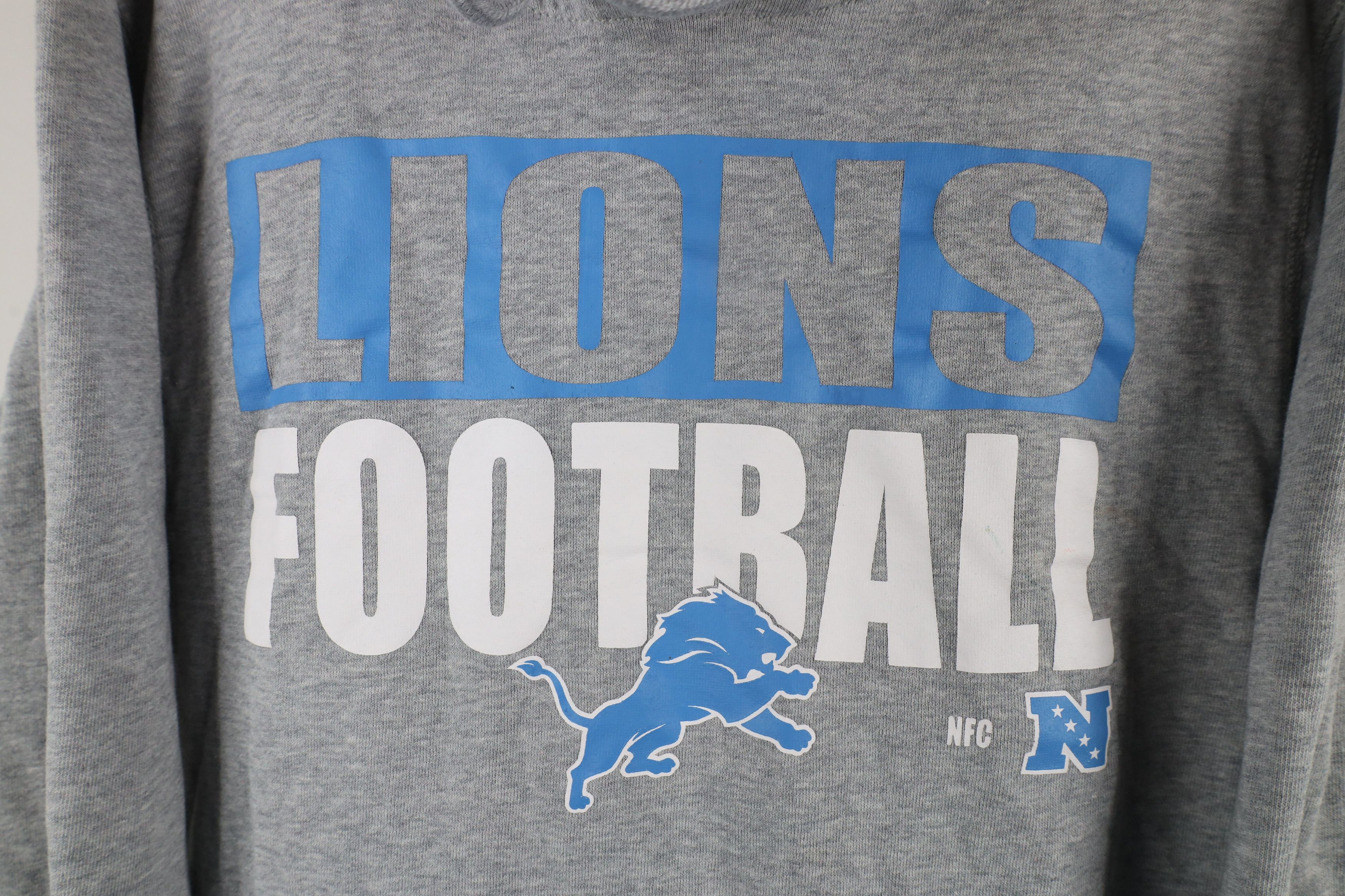 Vintage Vintage Spell Detroit Lions Football Hoodie Sweatshirt Gray Size US M / EU 48-50 / 2 - 4 Thumbnail