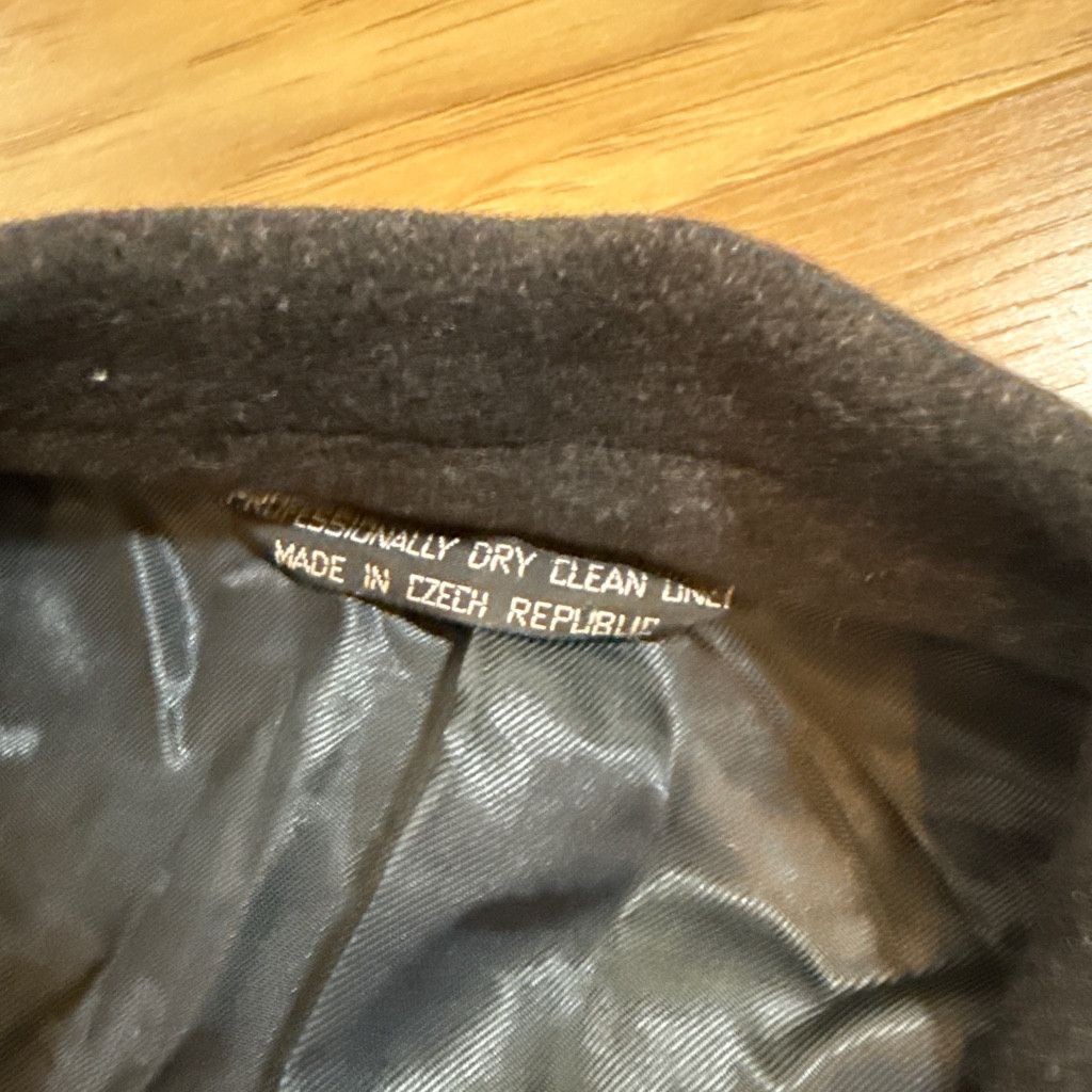 Z Brand Di Silver Men’s 46R Cashmere Blend Overcoat Black Size US XL / EU 56 / 4 - 10 Thumbnail