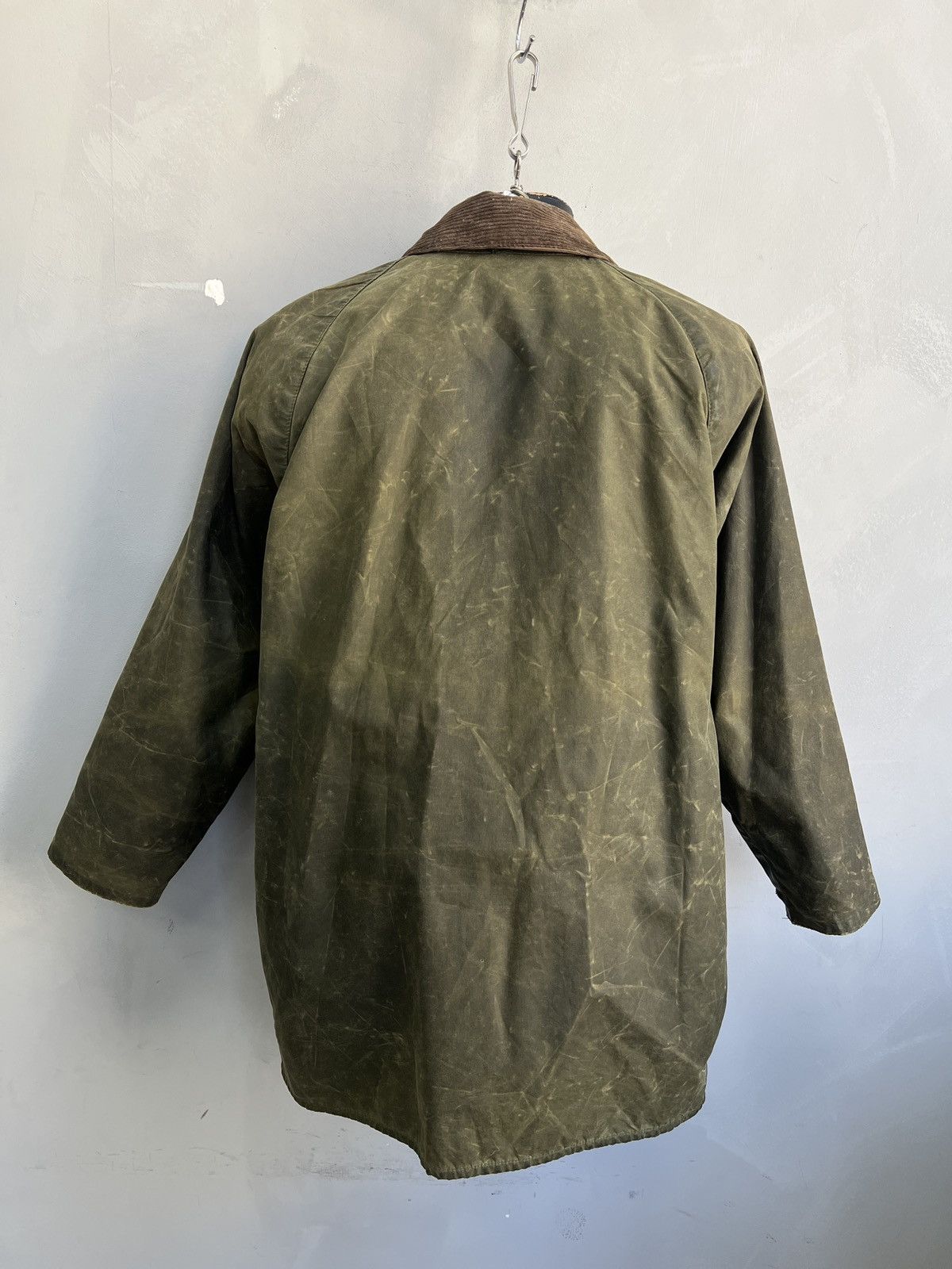 Barbour Vintage Barbour Beaufort waxed Olive Field Jacket Military Size US S / EU 44-46 / 1 - 9 Thumbnail