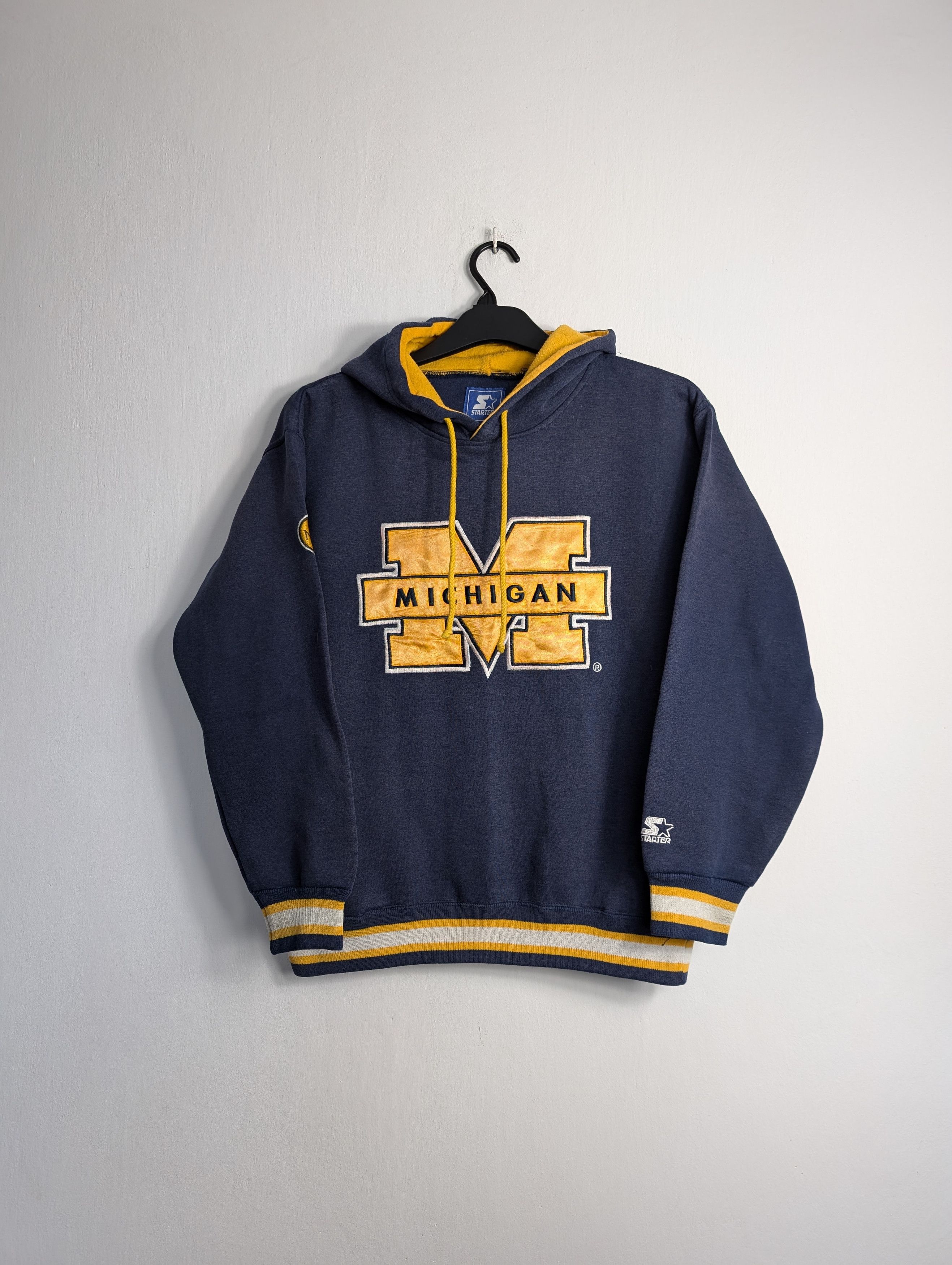 Starter Vintage Michigan Wolverines Starter Hoodie Y2K Retro Boxy Size US M / EU 48-50 / 2 - 1 Thumbnail