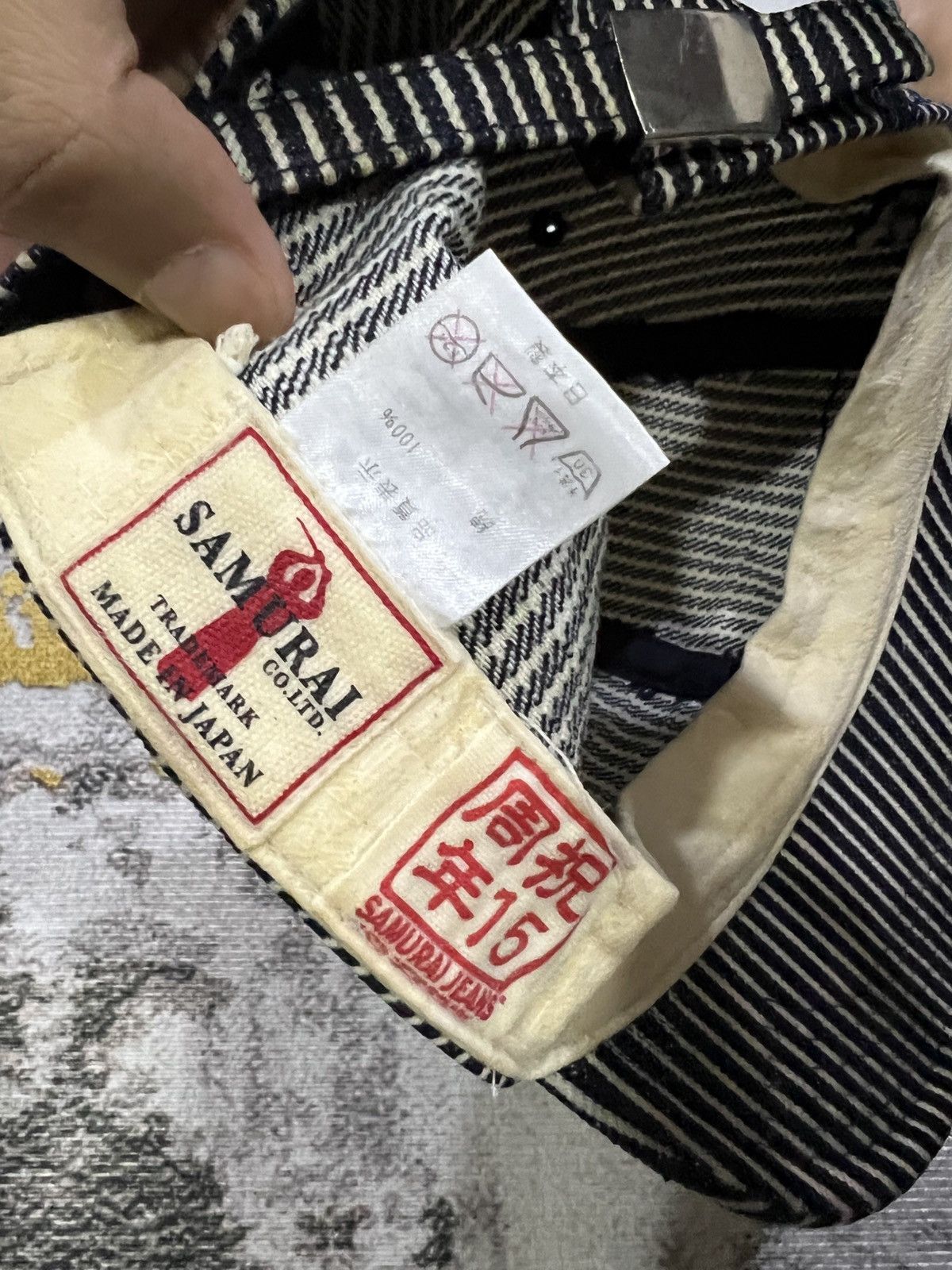 Samurai Jeans Samurai Hickory Stripe Hat 15th anniversary Size ONE SIZE - 11 Thumbnail