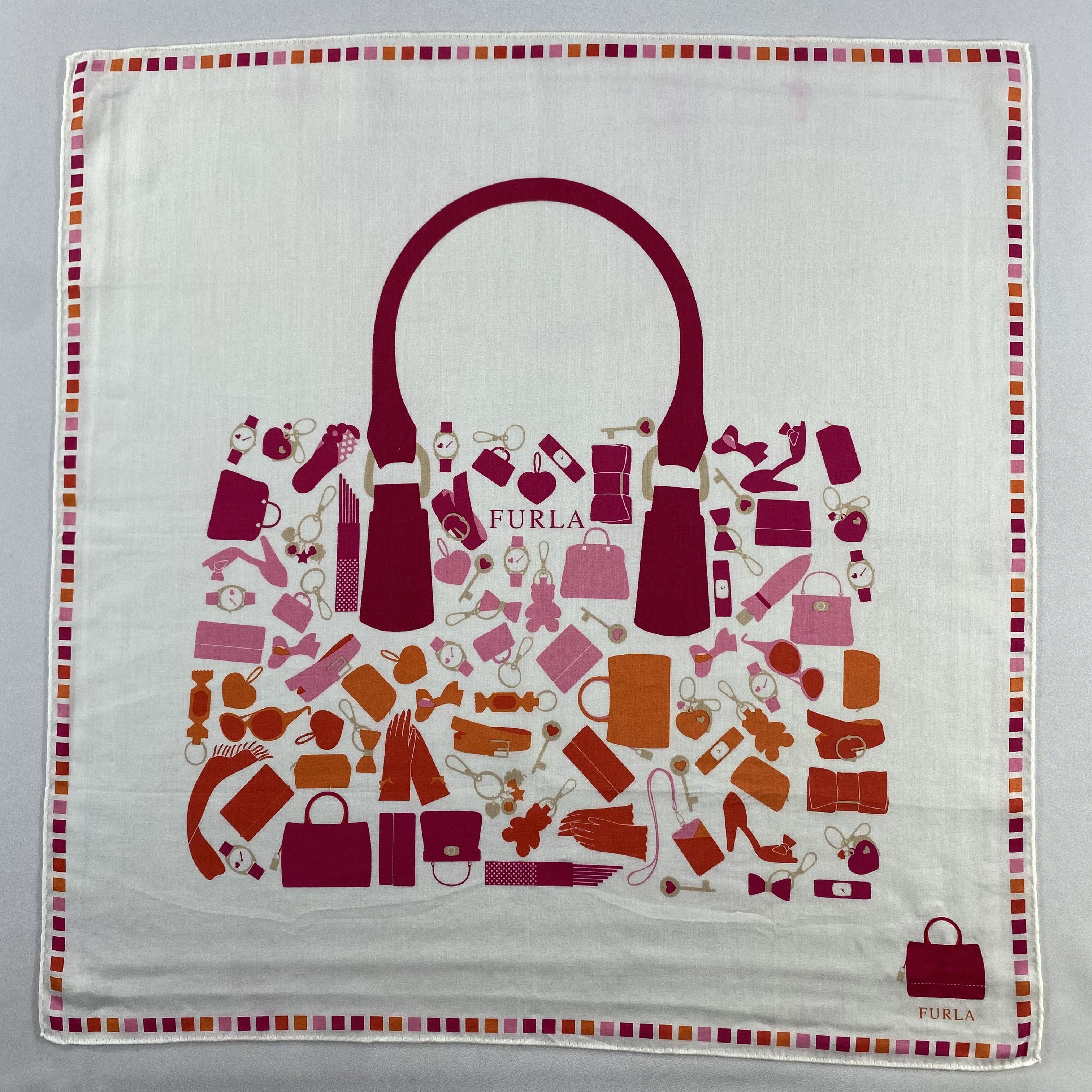 Furla × Vintage Furla Bandana/ Handkerchief / Neckerchief-P1083 Size ONE SIZE - 1 Thumbnail