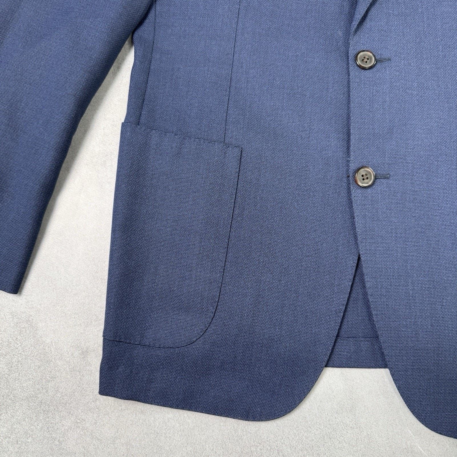 Suitsupply SUITSUPPLY HAVANA HL Wool Men's Blue Blazer Jacket Size 54 Size 44R - 6 Thumbnail