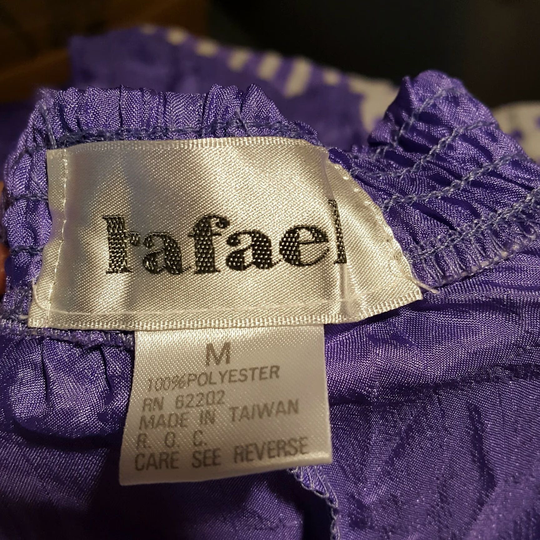Vintage VINTAGE Rafael Purple Stretch Tapered Women's M Windbreaker Track Pants Size 32" / US 10 / IT 46 - 5 Thumbnail