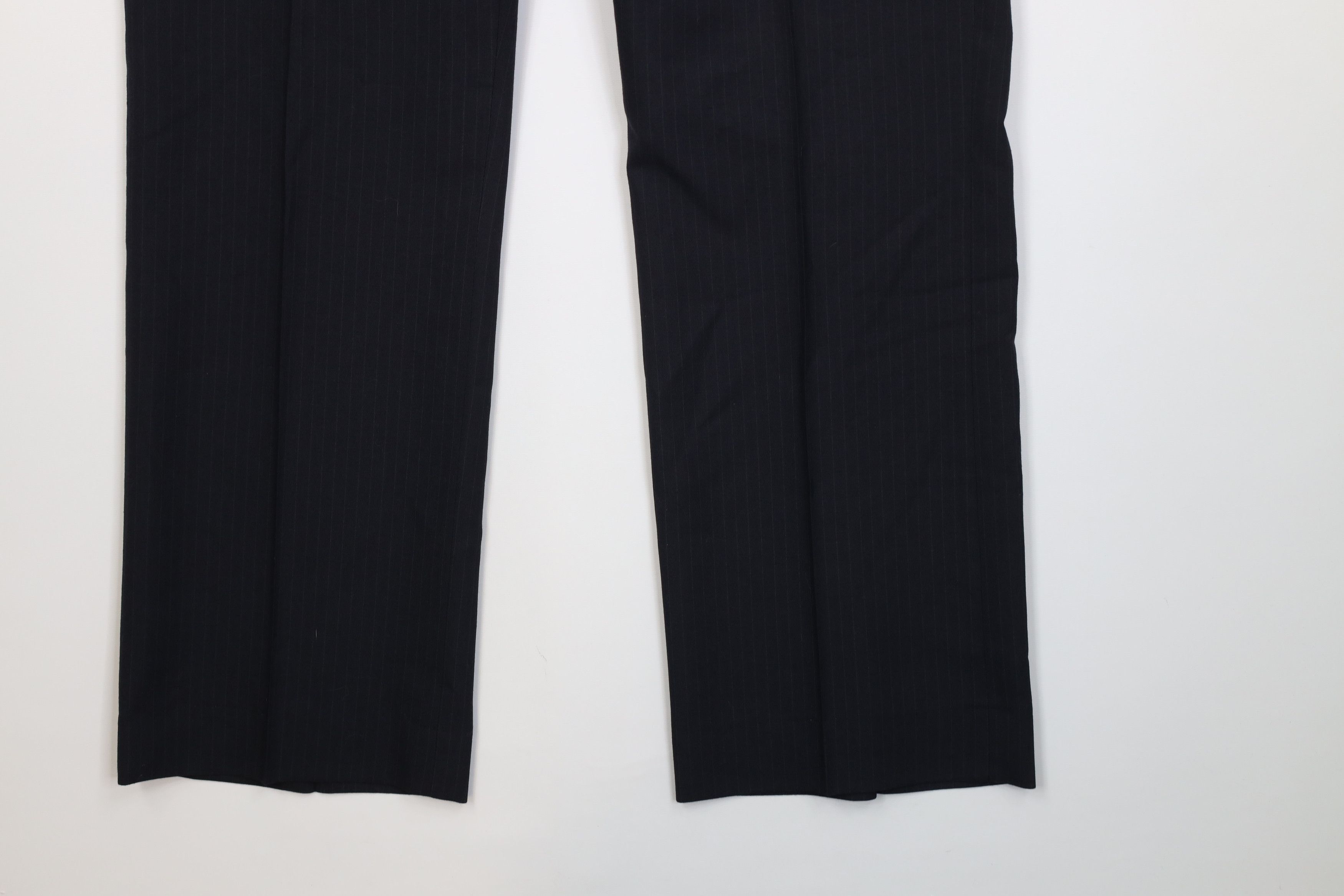 Vintage Vintage 70s Streetwear Pinstriped Wide Leg Chino Pants Size US 38 / EU 54 - 5 Thumbnail