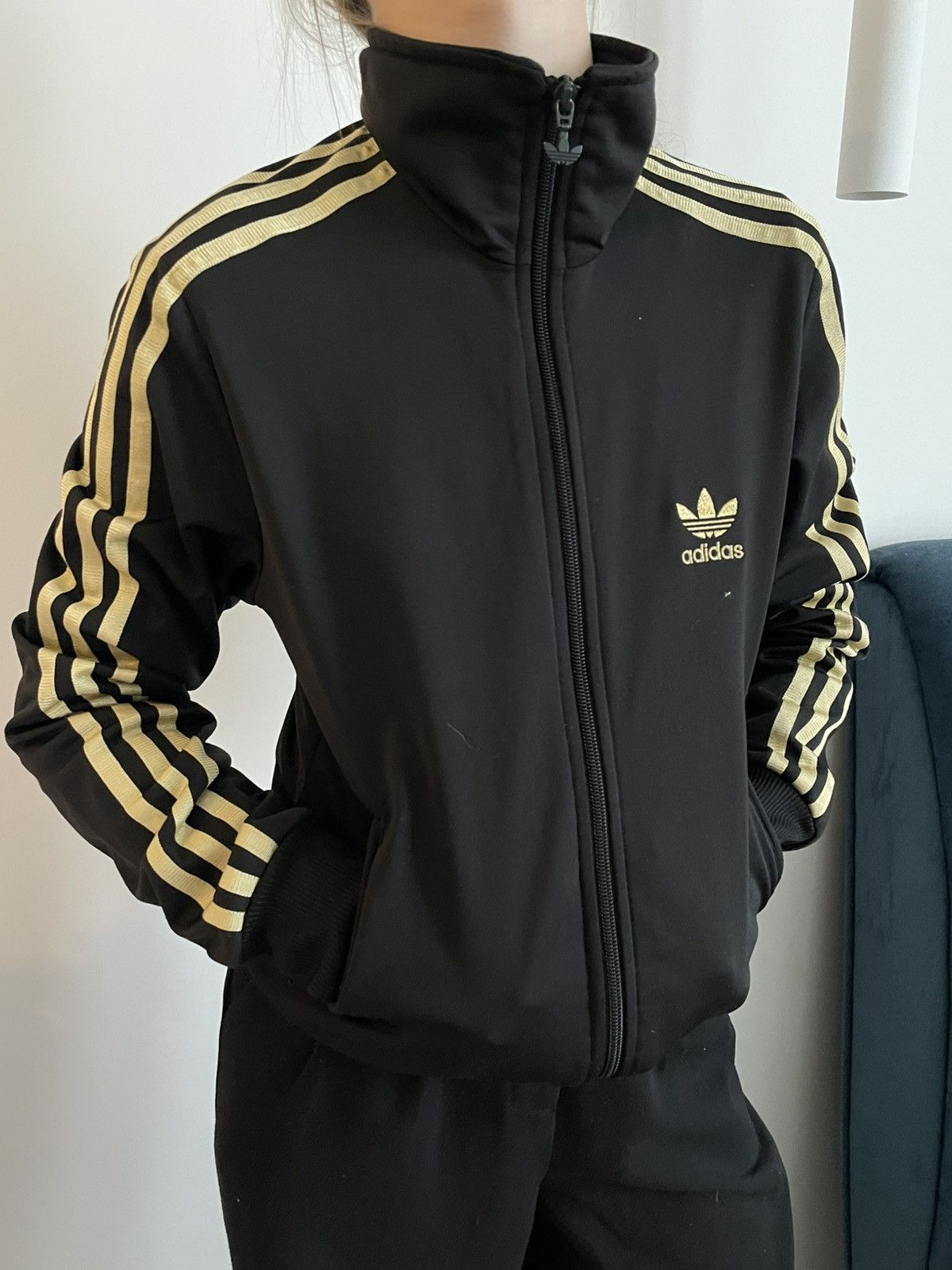 Adidas Vintage Adidas Firebird 00’s Track Jacket Y2K Gold RARE Size US M / EU 48-50 / 2 - 1 Thumbnail