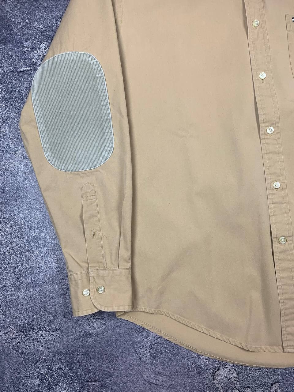 Tommy Hilfiger Tommy Hilfiger Men’s Beige Button Down Shirt Elbow Patches Size US M / EU 48-50 / 2 - 4 Thumbnail