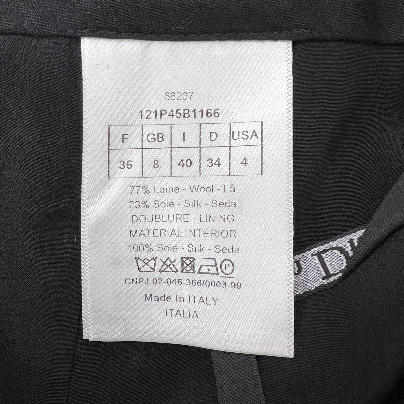 Dior Dior Black Wool Wrap Skort with CD Buckle K26WX Size 25" / US 0 / IT 36 - 6 Thumbnail