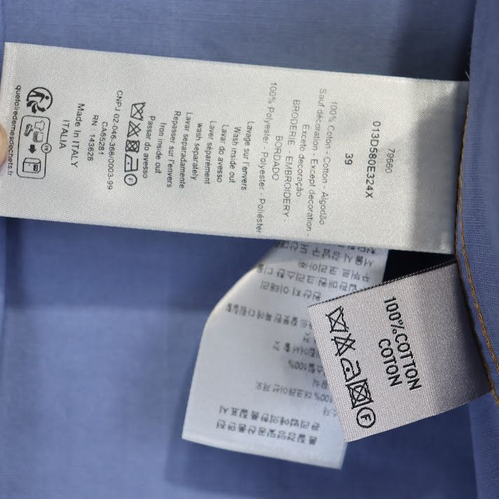 Dior o1rshd1 Button up Shirt in Blue Size US S / EU 44-46 / 1 - 8 Thumbnail