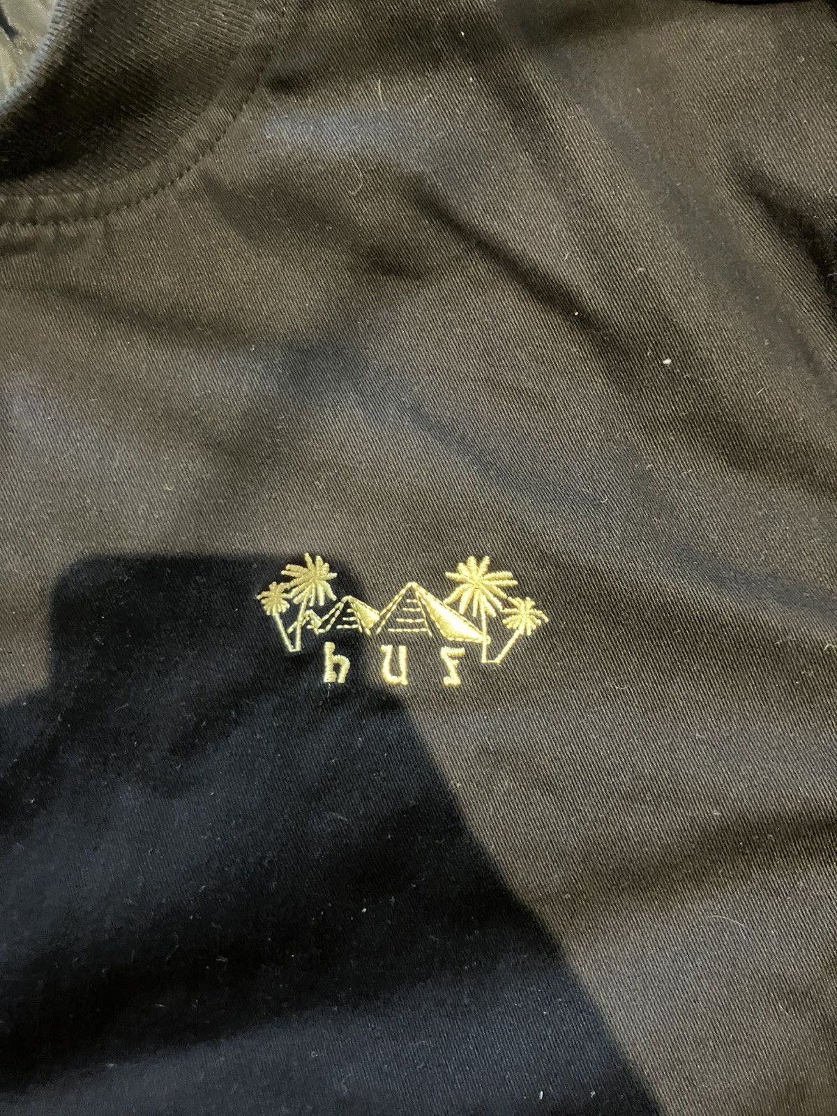 Huf Huf Kingston black bomber jacket embroidered cheetah Size US XL / EU 56 / 4 - 5 Thumbnail