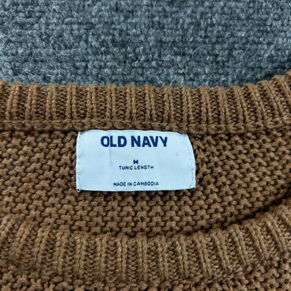 Old Navy Old Navy Sweater Womens Medium Tunic Length Knit Crew Neck Size M / US 6-8 / IT 42-44 - 3 Thumbnail