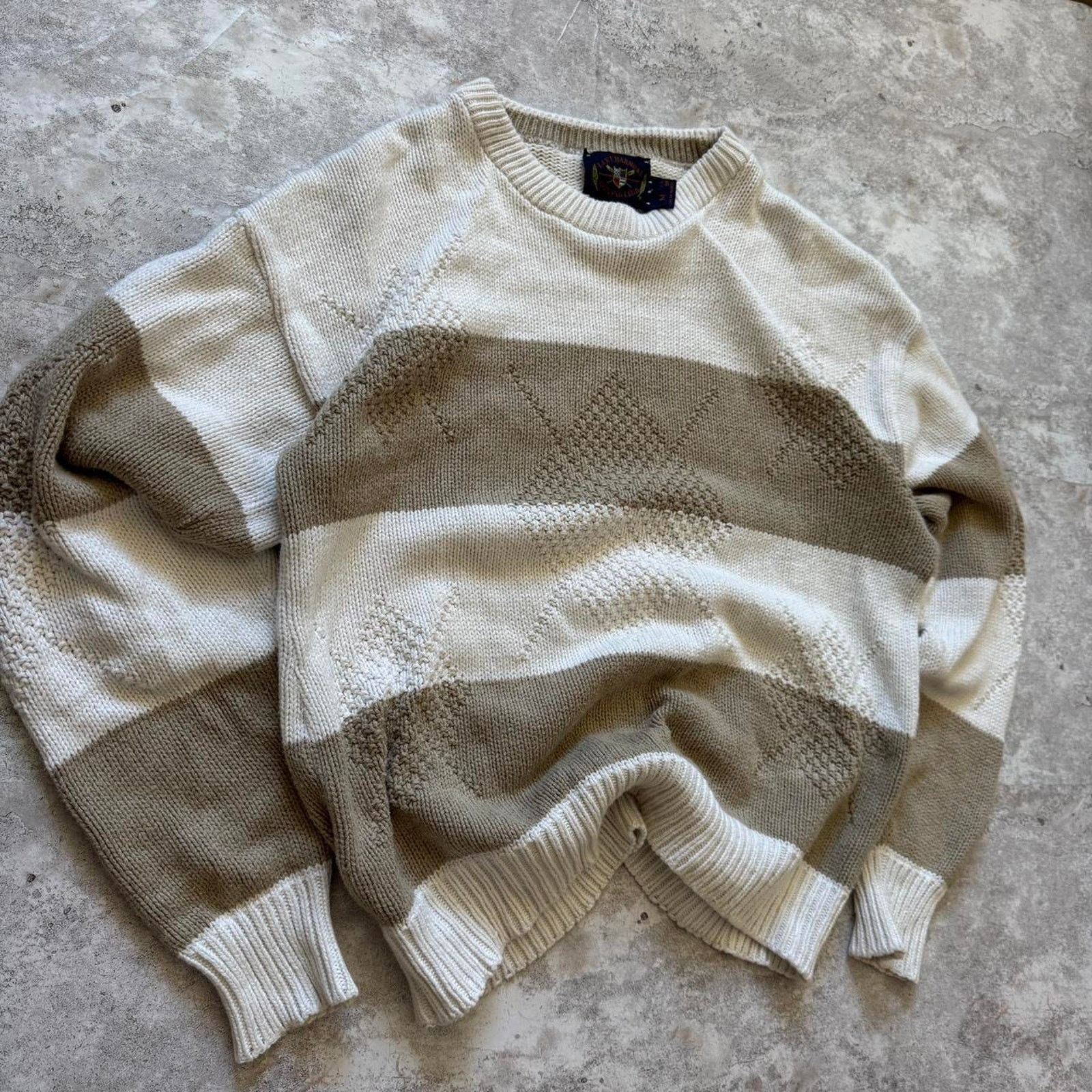 Other Vintage Lake Harmony USA Knit Sweater – Men’s Medium – Ivory Size US M / EU 48-50 / 2 - 2 Thumbnail