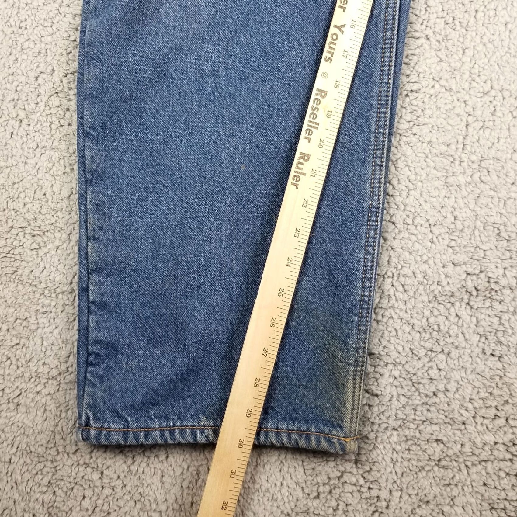 Carhartt Carhartt Fleece Lined Blue Jeans Denim Straight Leg 42x30 Mens Regular Size 42 Inseam 30 USA DST B155 DST Docked Logo Vintage: No Size US 42 / EU 58 - 6 Thumbnail