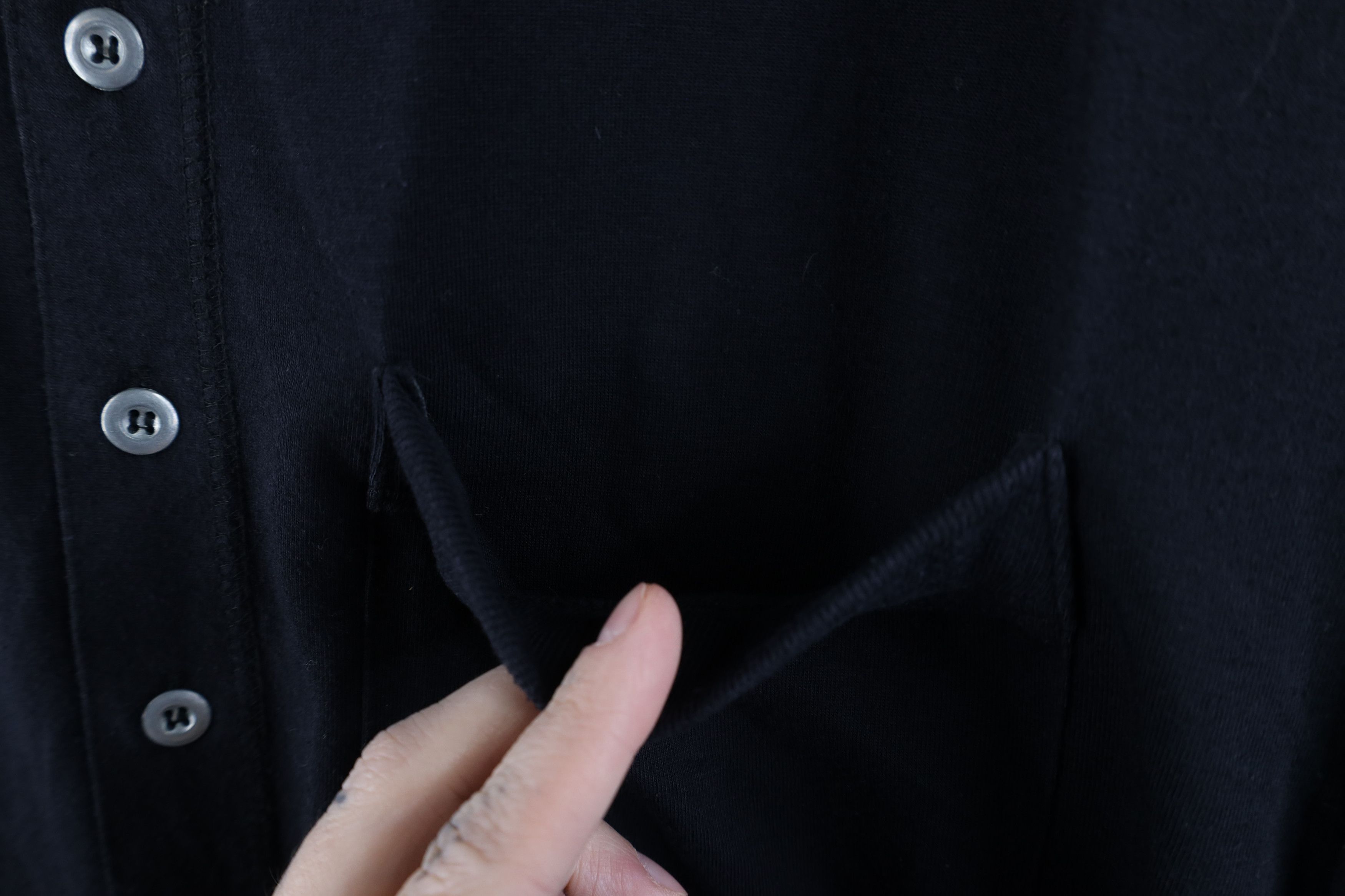 Express × Vintage Vintage 90s Express Knit Collared Button Shirt Black Size US L / EU 52-54 / 3 - 6 Thumbnail