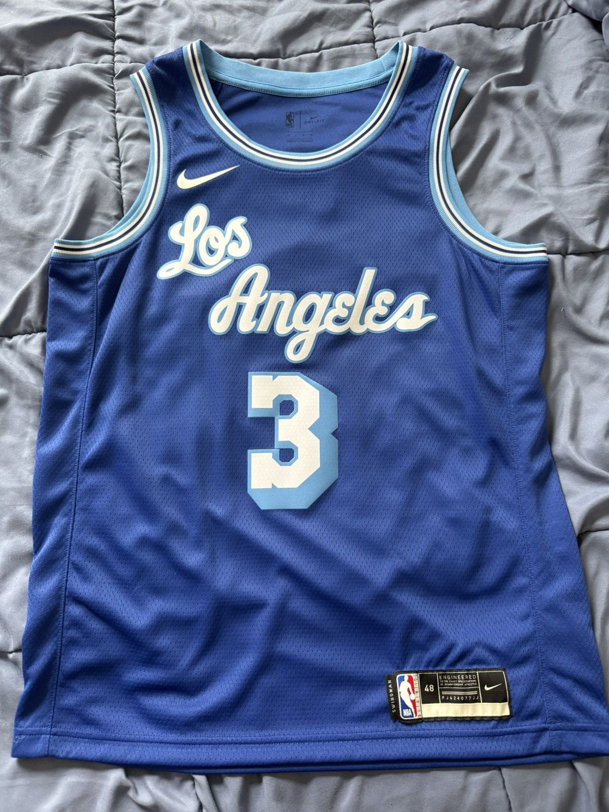Jordan Brand Lakers Nike Classic Edition Swingman Jersey - Anthony Davis Size US L / EU 52-54 / 3 - 1 Thumbnail