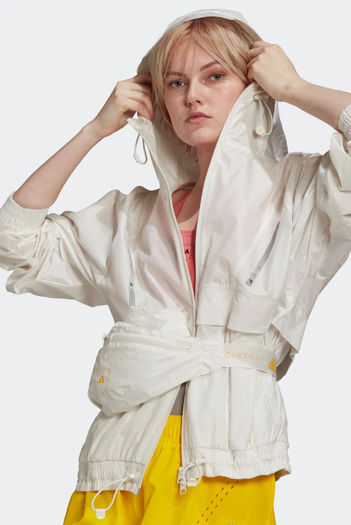 Adidas × Stella McCartney Adidas x Stella McCartney Womens Windbreaker Hooded Jacket Size XL / US 12-14 / IT 48-50 - 1 Thumbnail