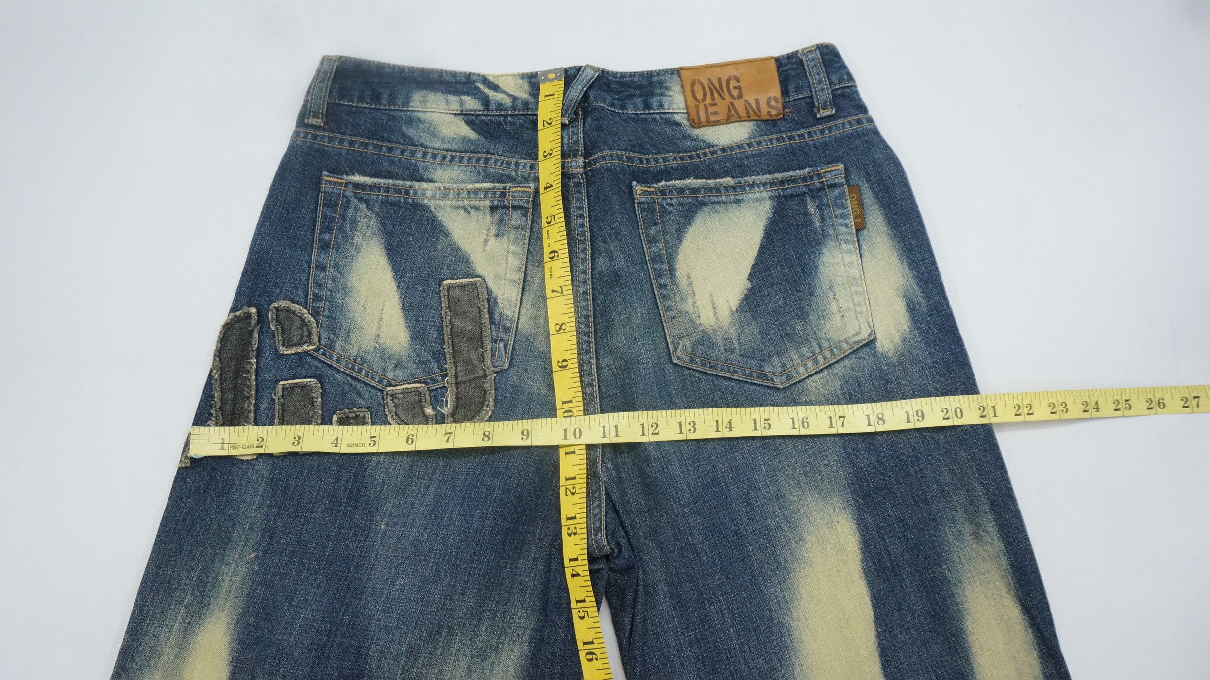 Japanese Brand 💥 ONG Vintage Japan Tint Acid Wash Jeans Size US 30 / EU 46 - 11 Thumbnail