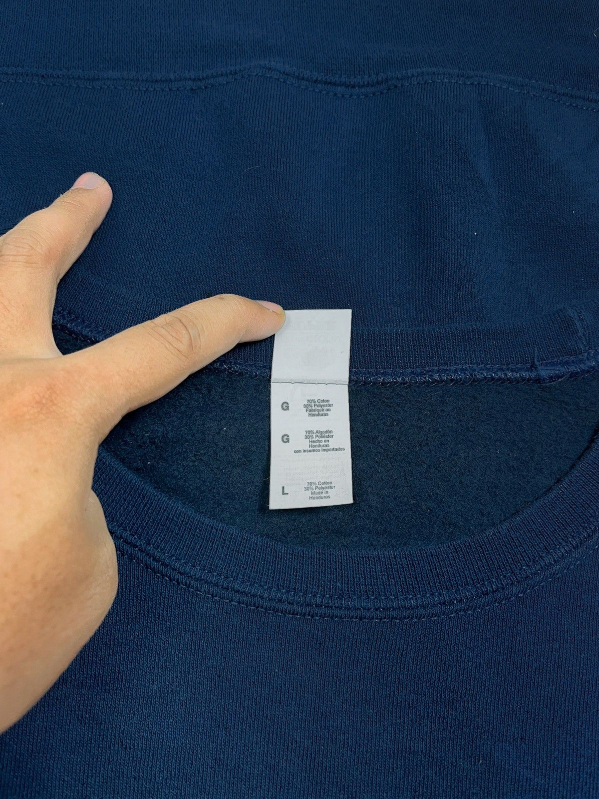 Fruit Of The Loom Y2K Fruit Of The Loom Vintage Blank Sweatshirt Size US XL / EU 56 / 4 - 7 Thumbnail