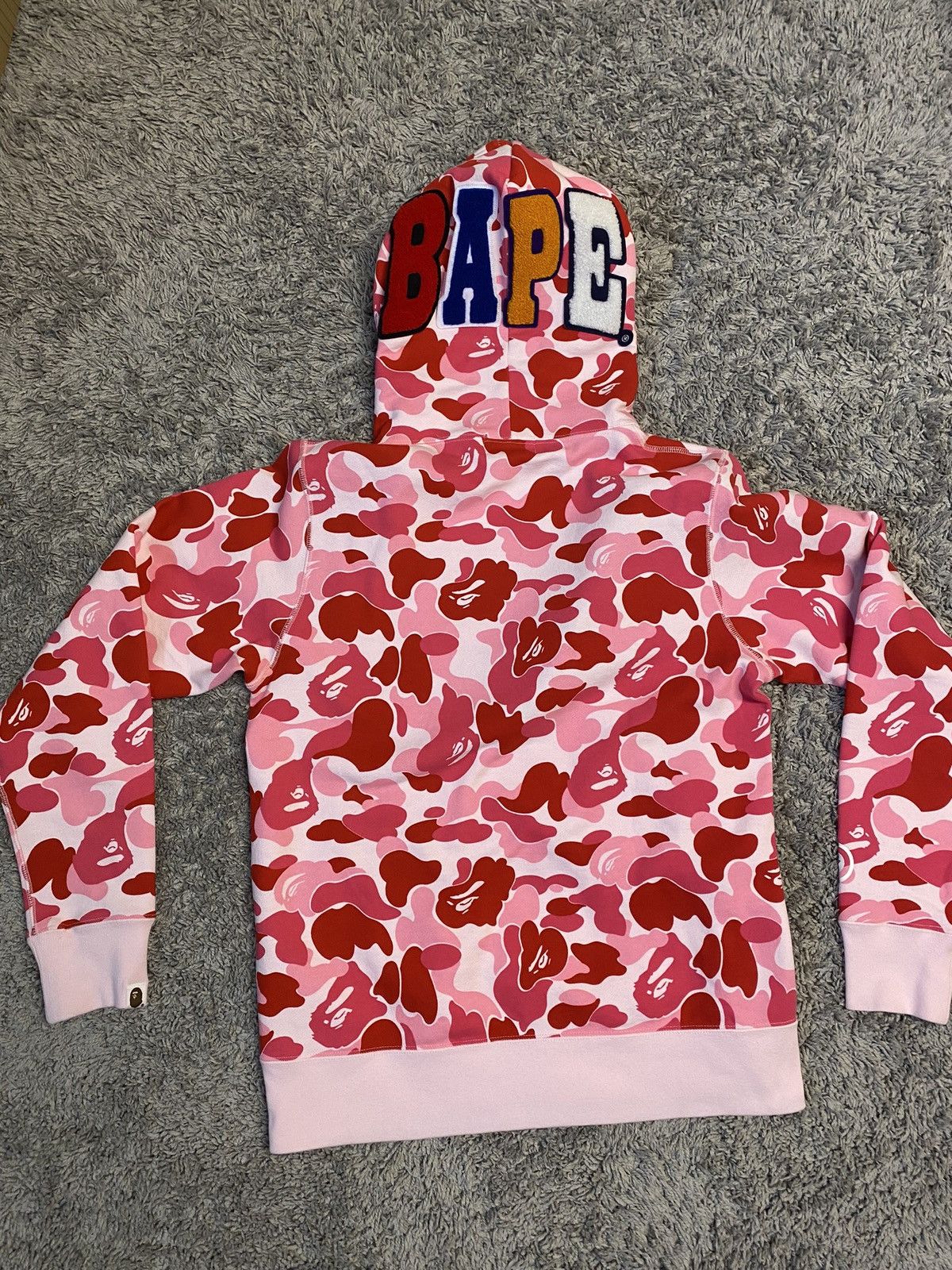 Bape BAPE Hoodie pink camo Size US M / EU 48-50 / 2 - 2 Thumbnail