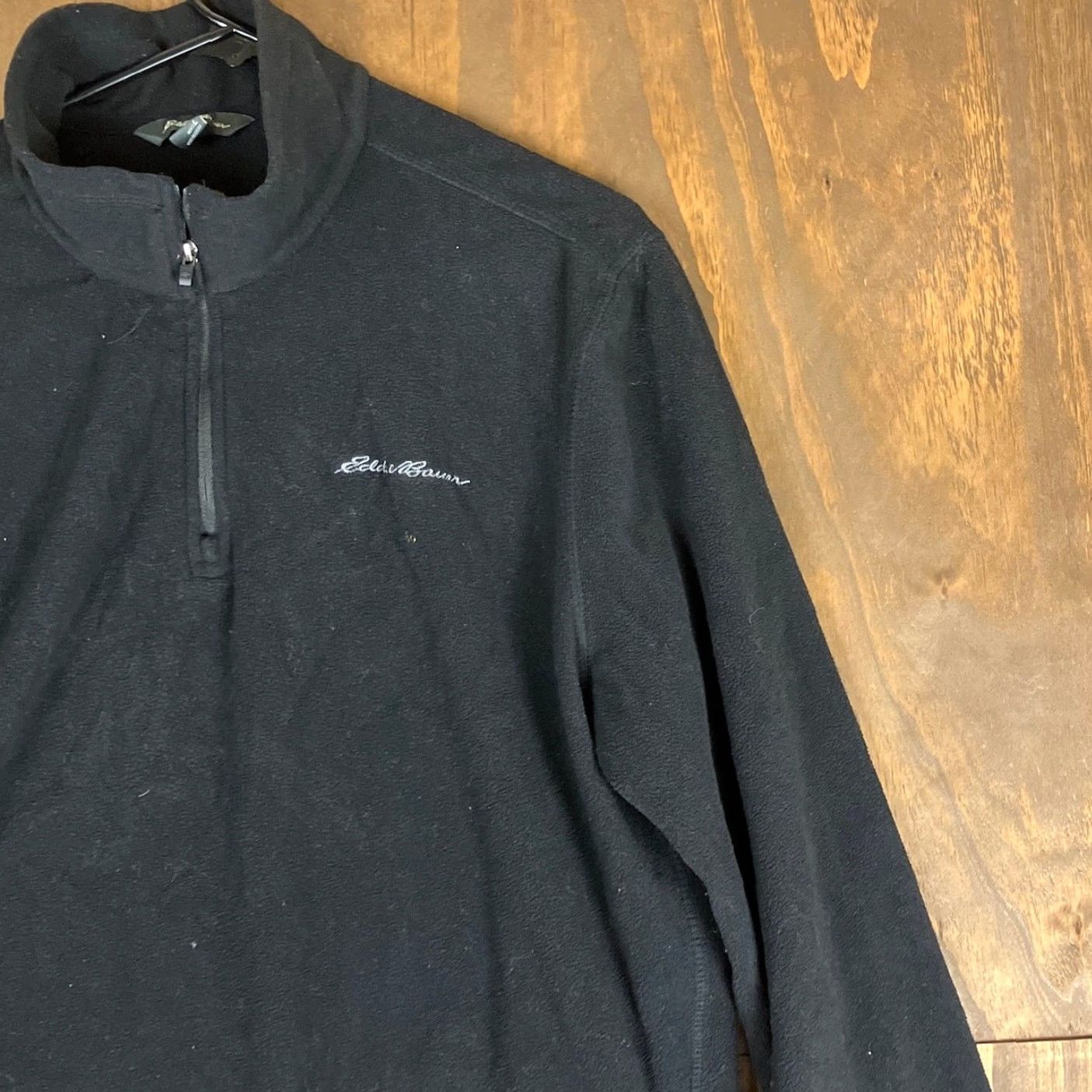 Eddie Bauer Eddie Bauer Mens Sweatshirt Black Fleece 1/4 Zip Outdoor Long Sleeve Large Size US L / EU 52-54 / 3 - 5 Thumbnail