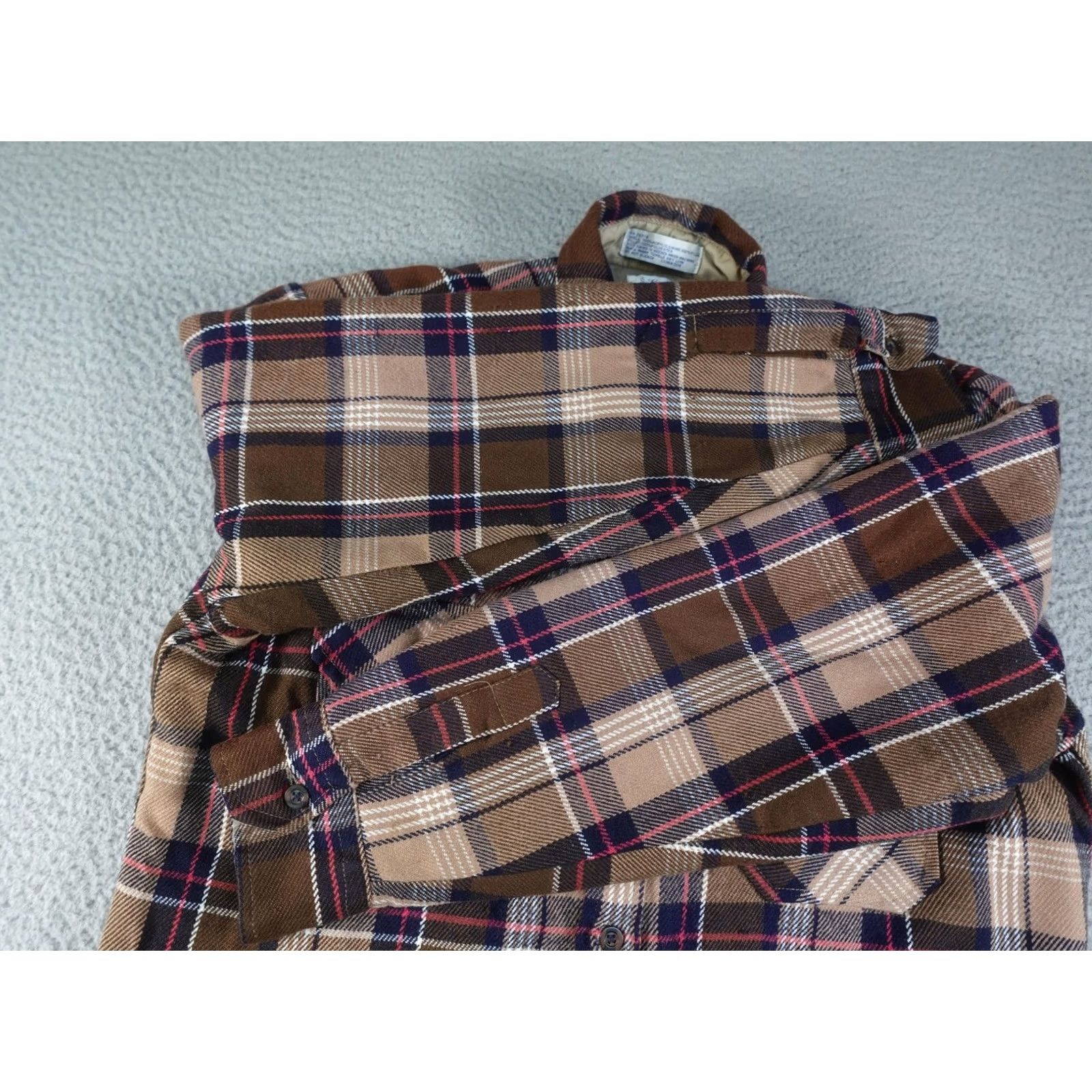 Lumberjack VINTAGE Lumber Jack Shacket Mens M Brown Plaid Quilted Flannel 90s Heavyweight Button-Up Size US M / EU 48-50 / 2 - 3 Thumbnail