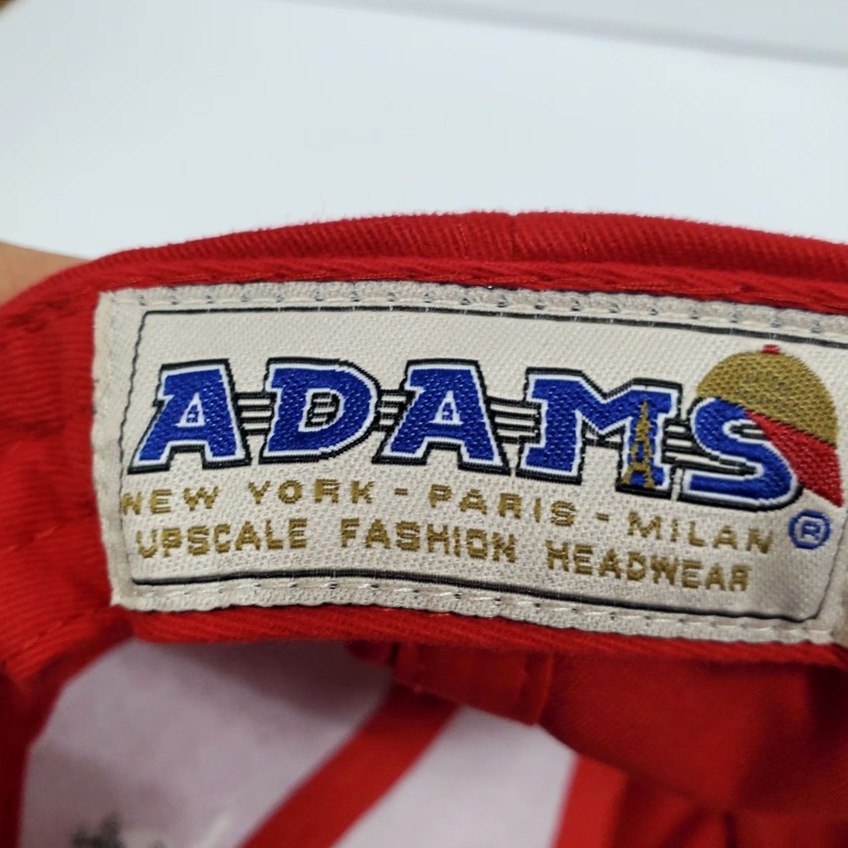 Vintage Adams True Value Baseball Cap Red Black Cotton Embroidered Adjustable Strapback Size ONE SIZE - 7 Thumbnail